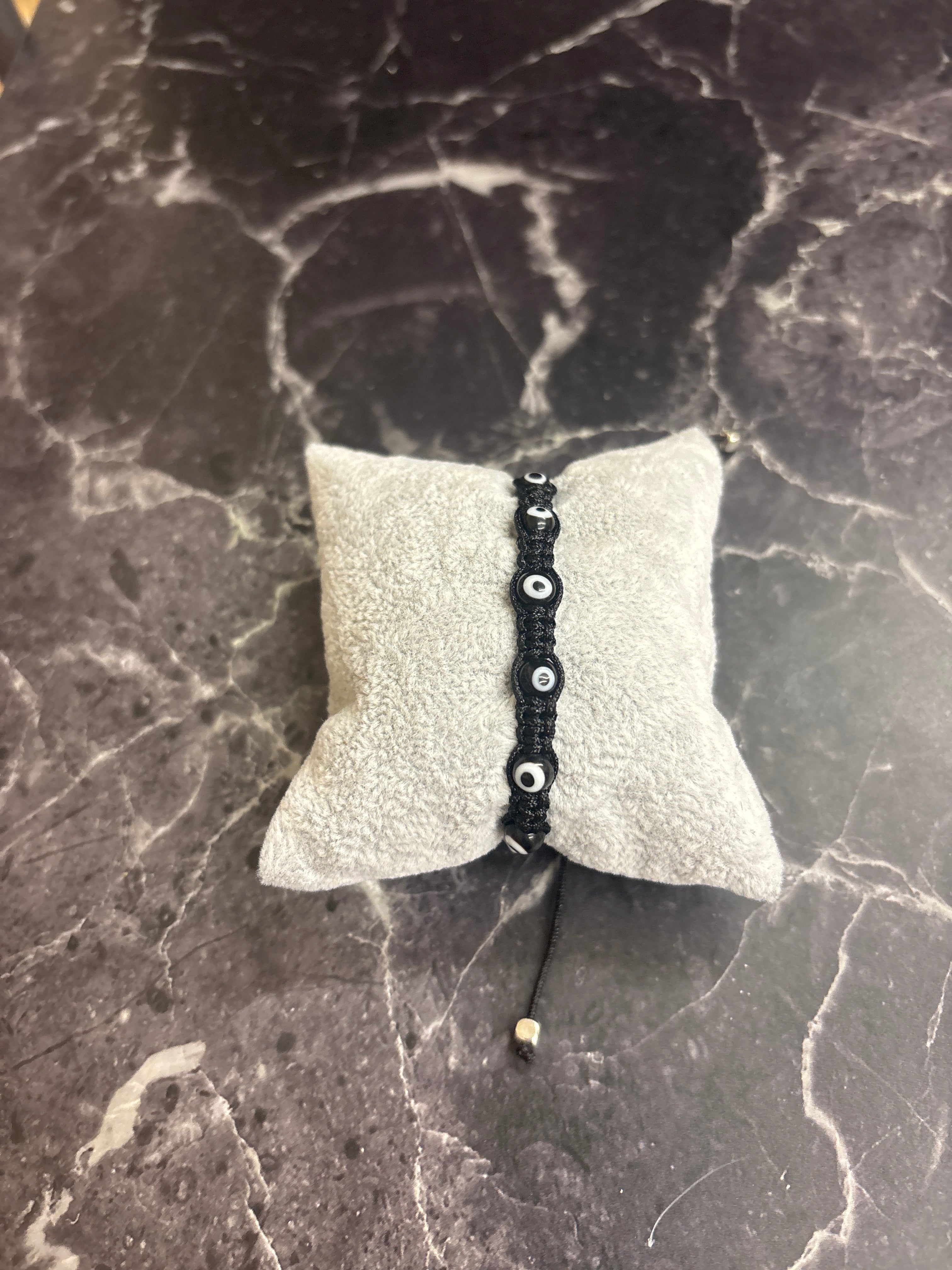 Red & Black Evil Eye Protection Macrame Bracelets