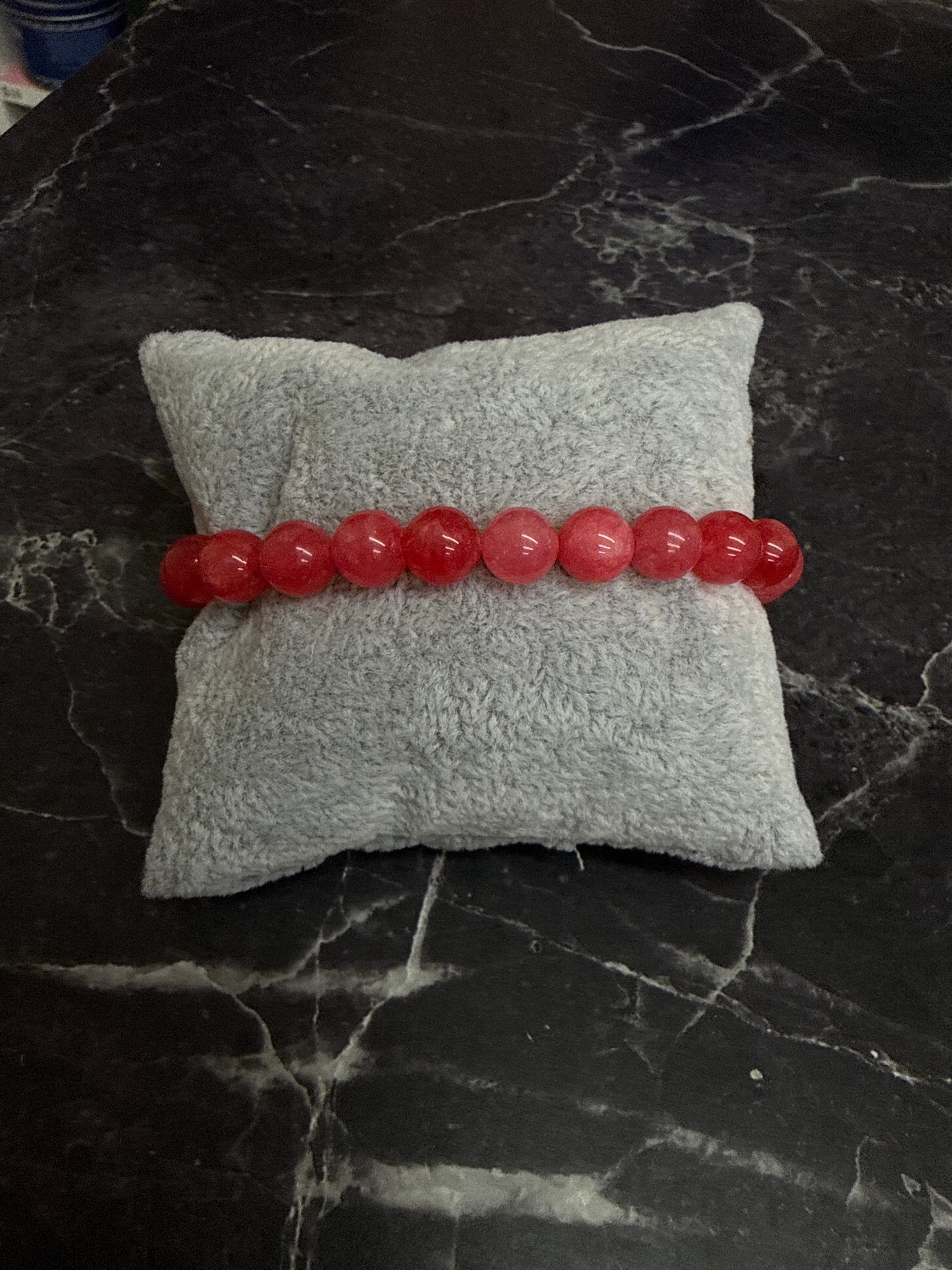 Polished Gemstone Bead Bracelet Collection