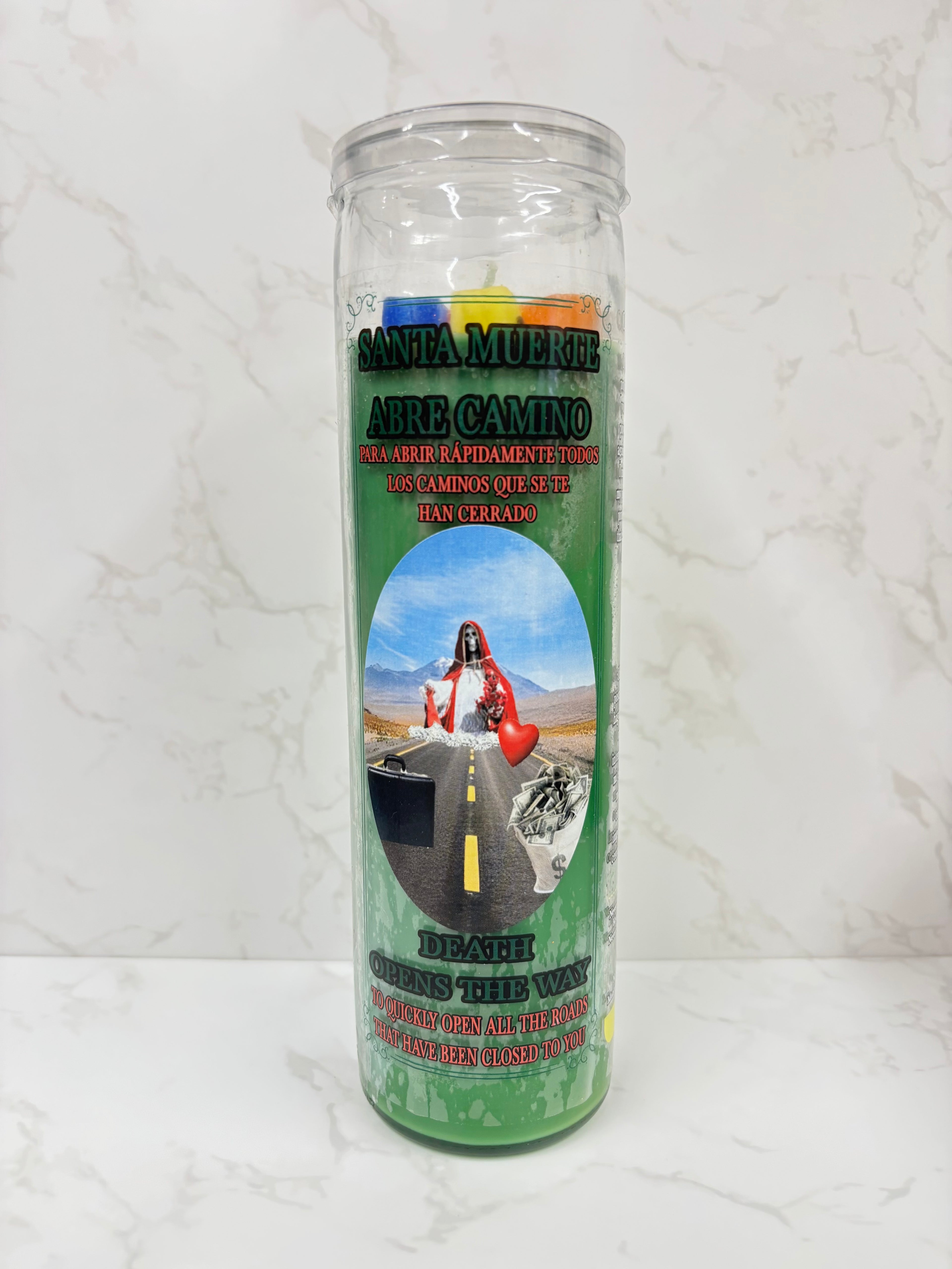 Santa Muerte Abre Camino Ritual Candle – To Quickly Open All Closed Roads