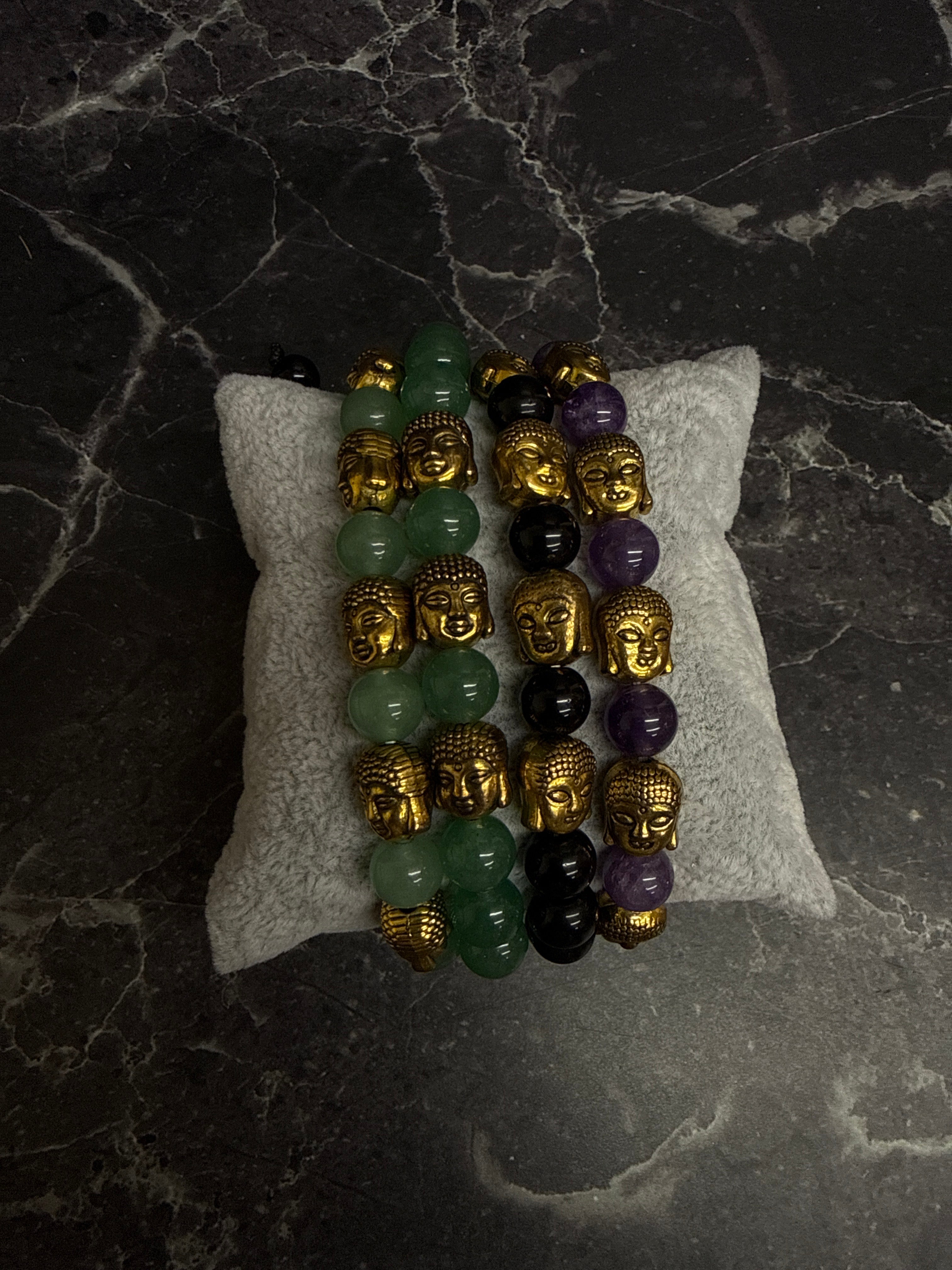 Golden Buddha Crystal Energy Bracelet