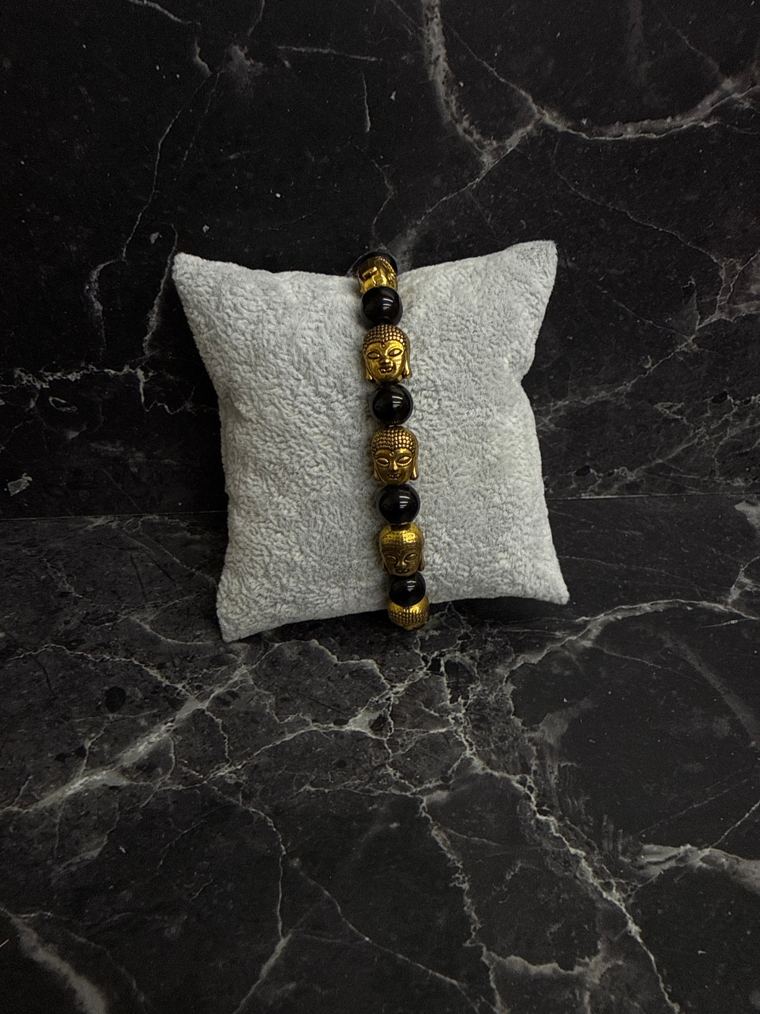 Golden Buddha Crystal Energy Bracelet