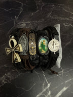 Spiritual Leather Protection Bracelets (Multiple Designs Available) For Men