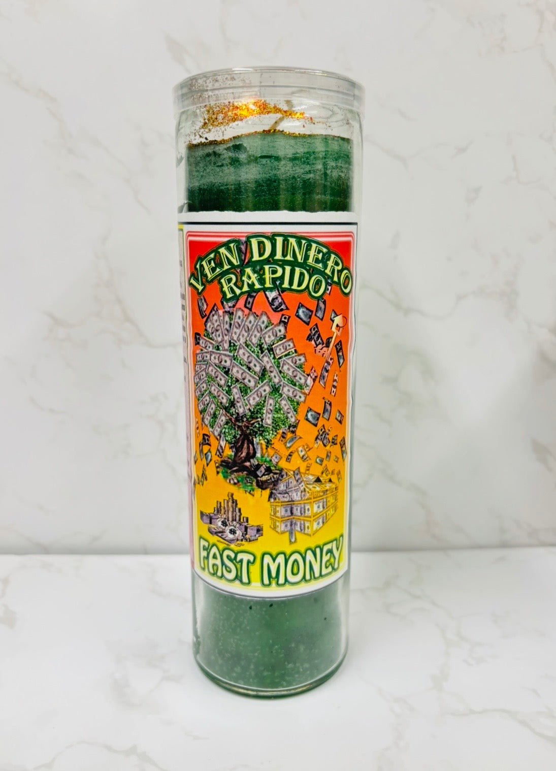 Ven Dinero Rapido Vela Preparada-Fast money prepared Candle
