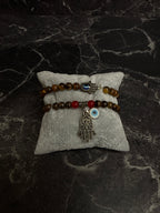 Tiger’s Eye Hamsa Protection Bracelet