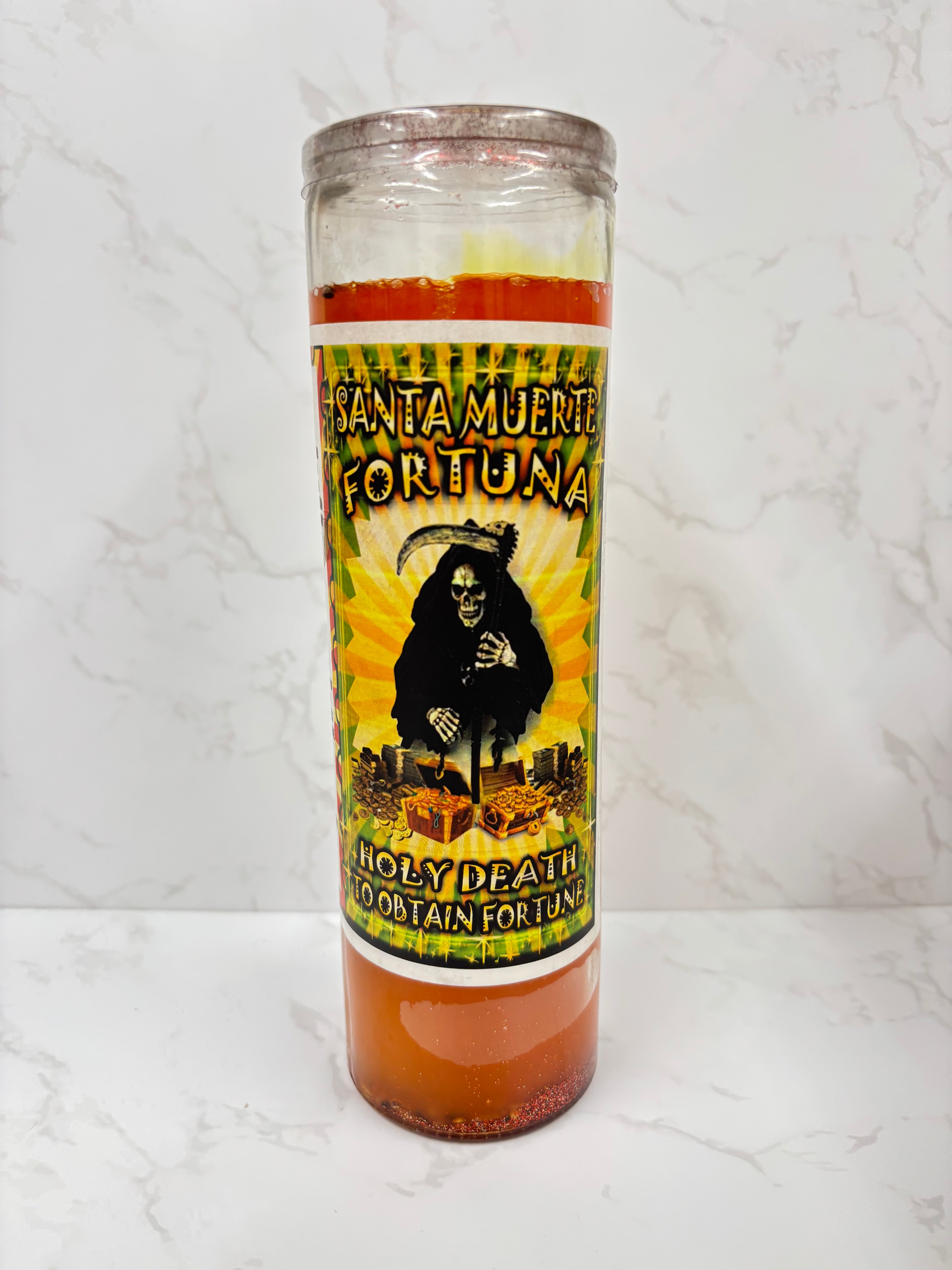 Santa Muerte Fortuna Ritual Candle – Wealth, Abundance & Luck