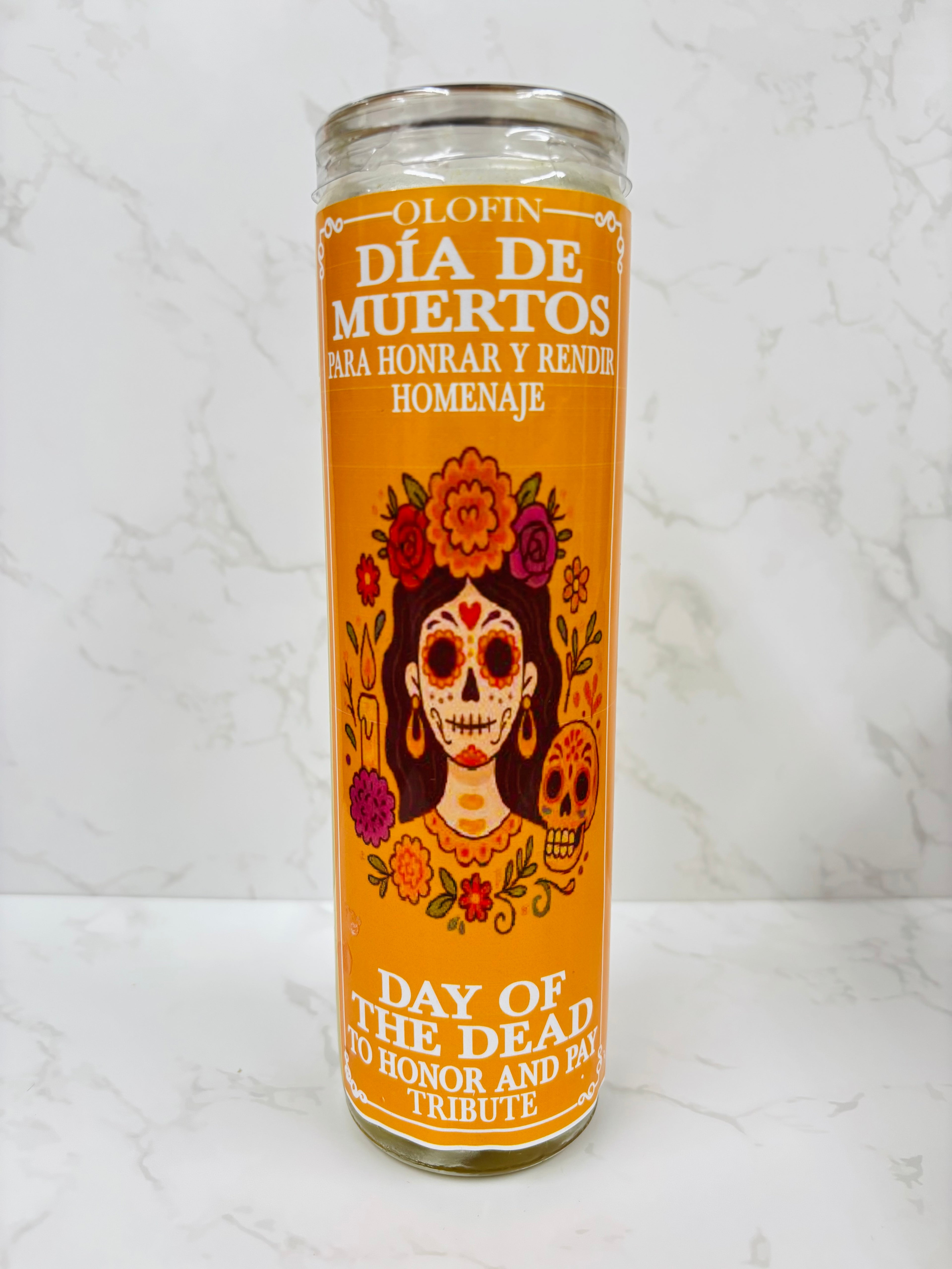 Olofin Día de Muertos Ritual Candle – Para Honrar y Rendir Homenaje