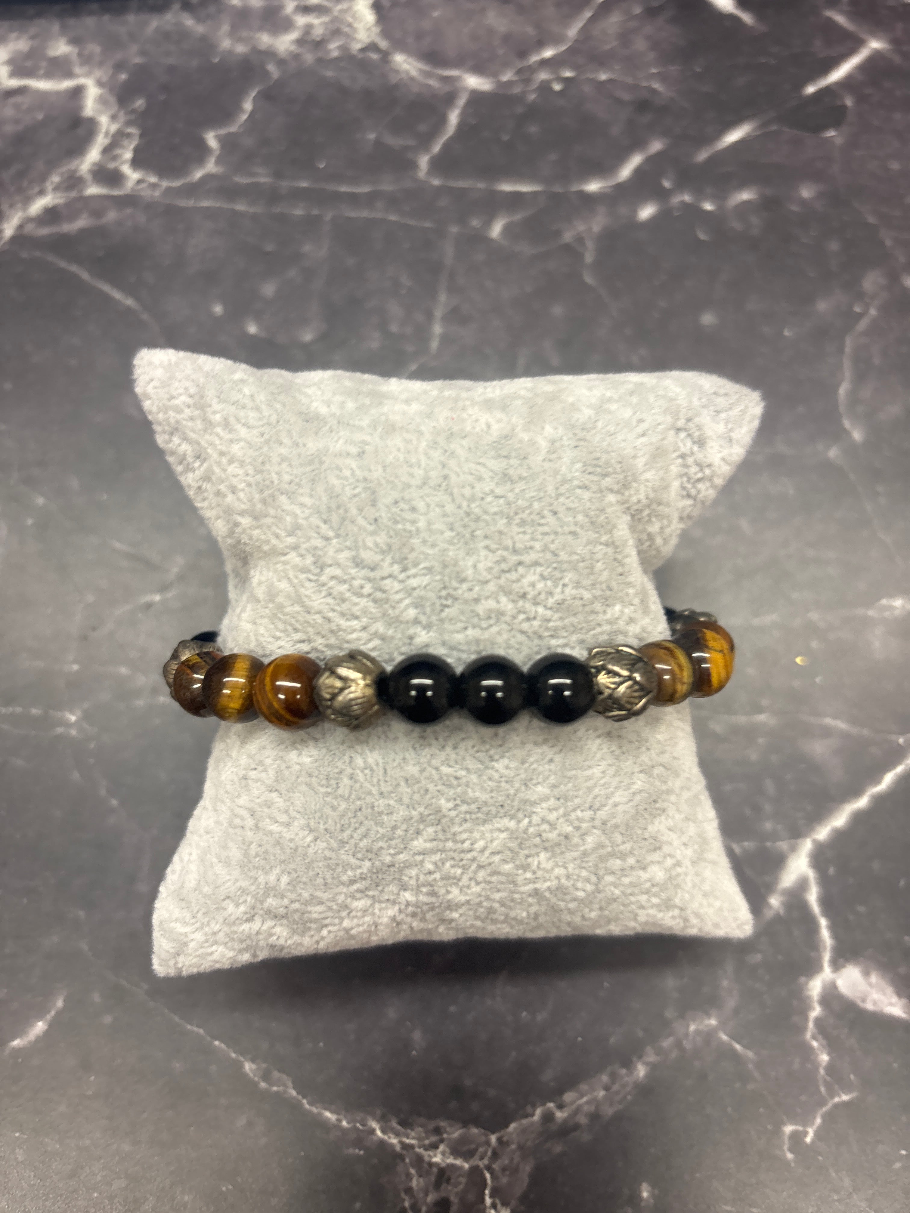 Polished Gemstone Bead Bracelet Collection