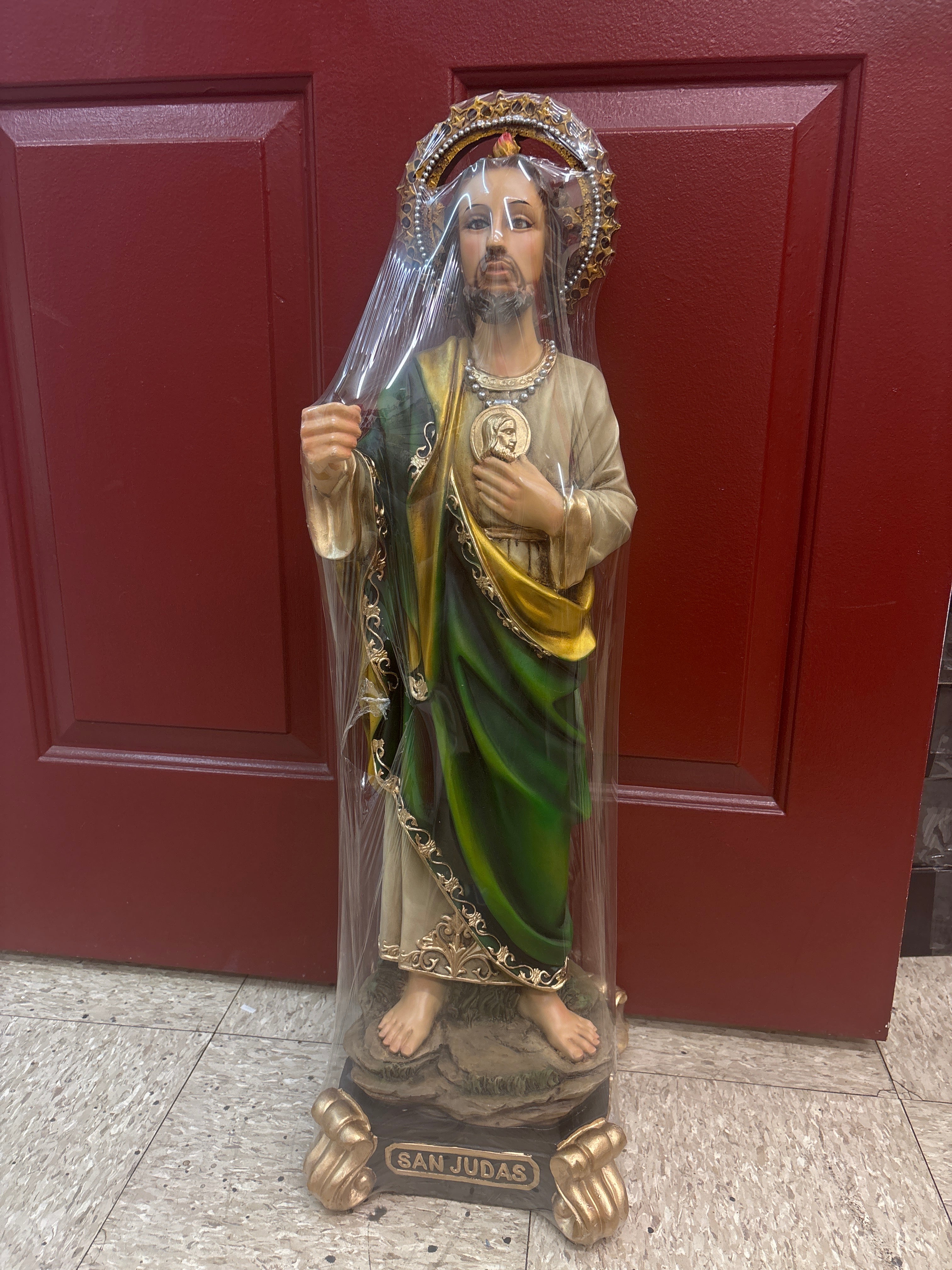 Large San Judas Tadeo Statue – Patron of Impossible Causes & Powerful Miracles 25"