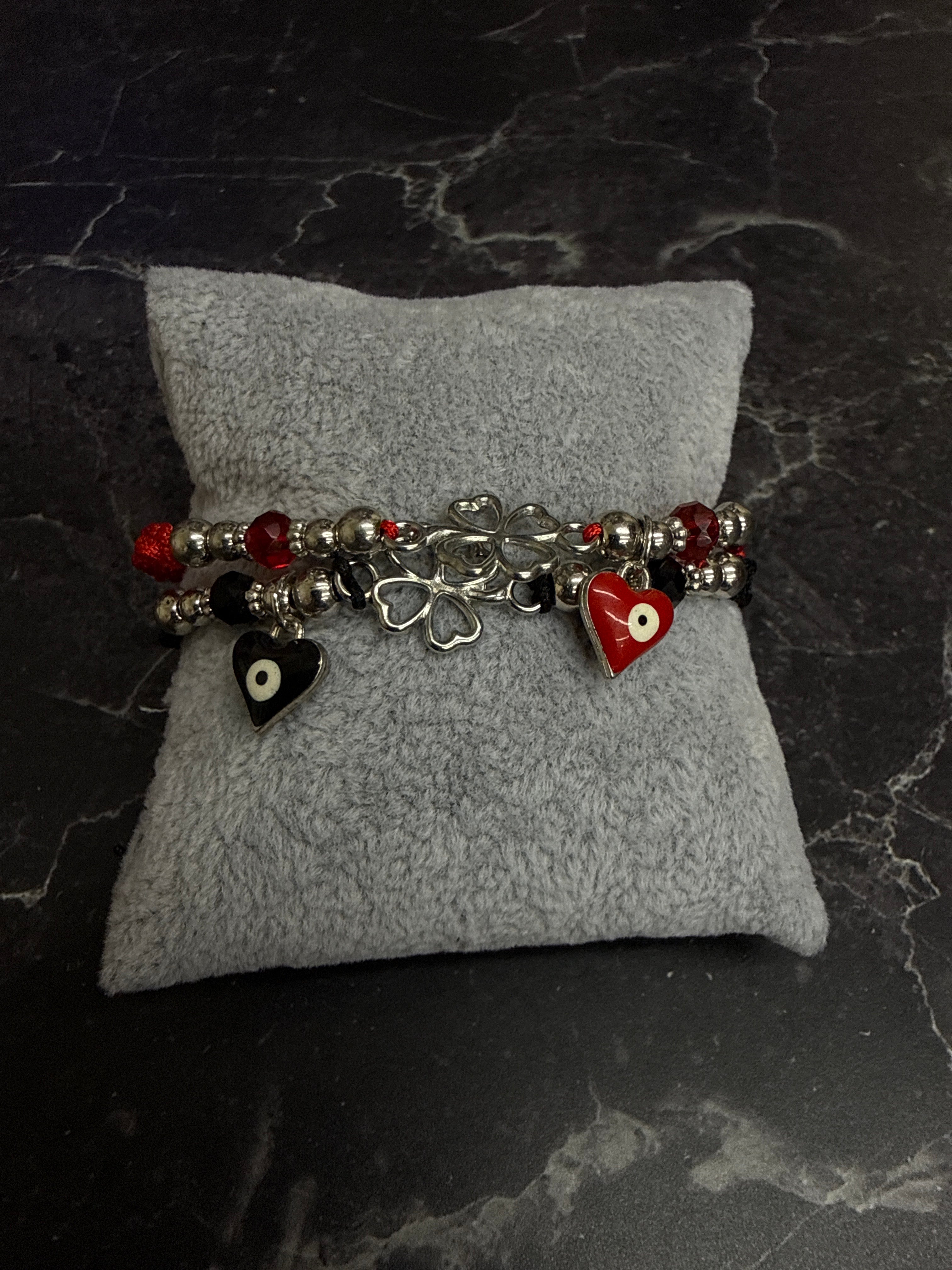 Heart Evil Eye Lucky Charm Bracelets