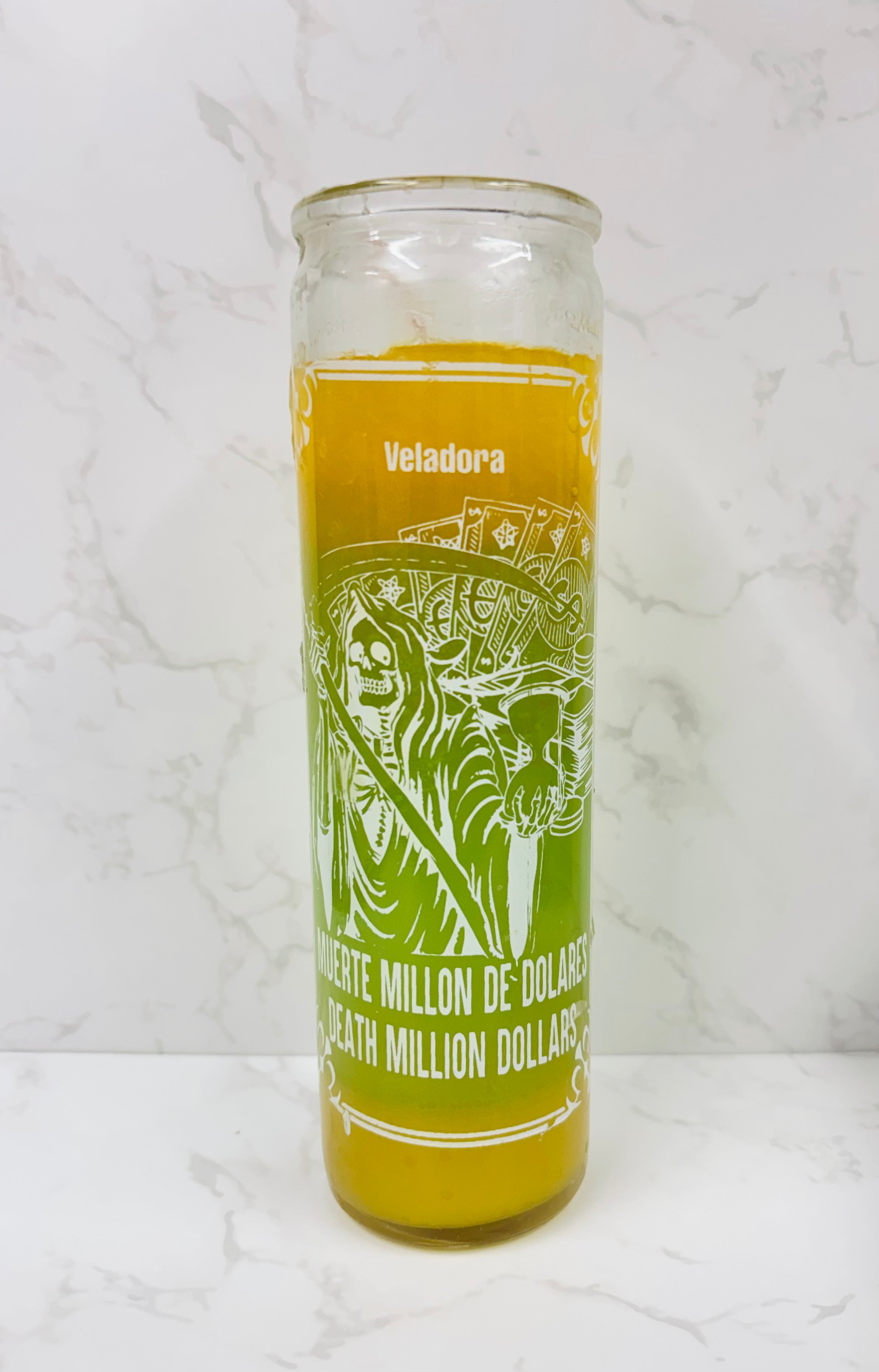 Santa Muerte Millón de Dólares  Candle – Holy Death Million Dollars