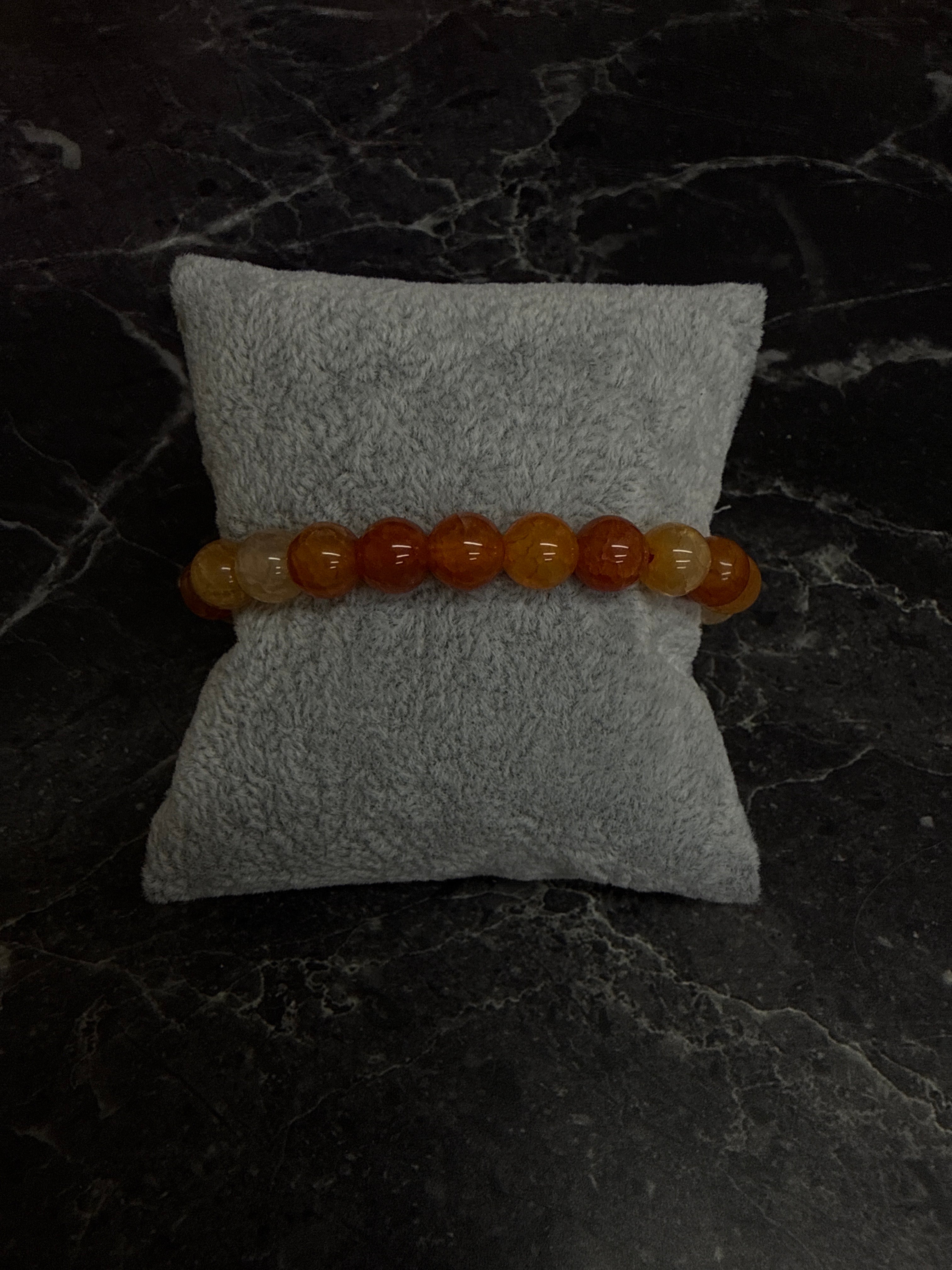 Glossy Gemstone Energy Bracelet Collection