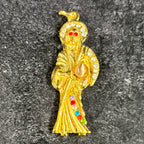 Santa Muerte Silver or Gold Pendant