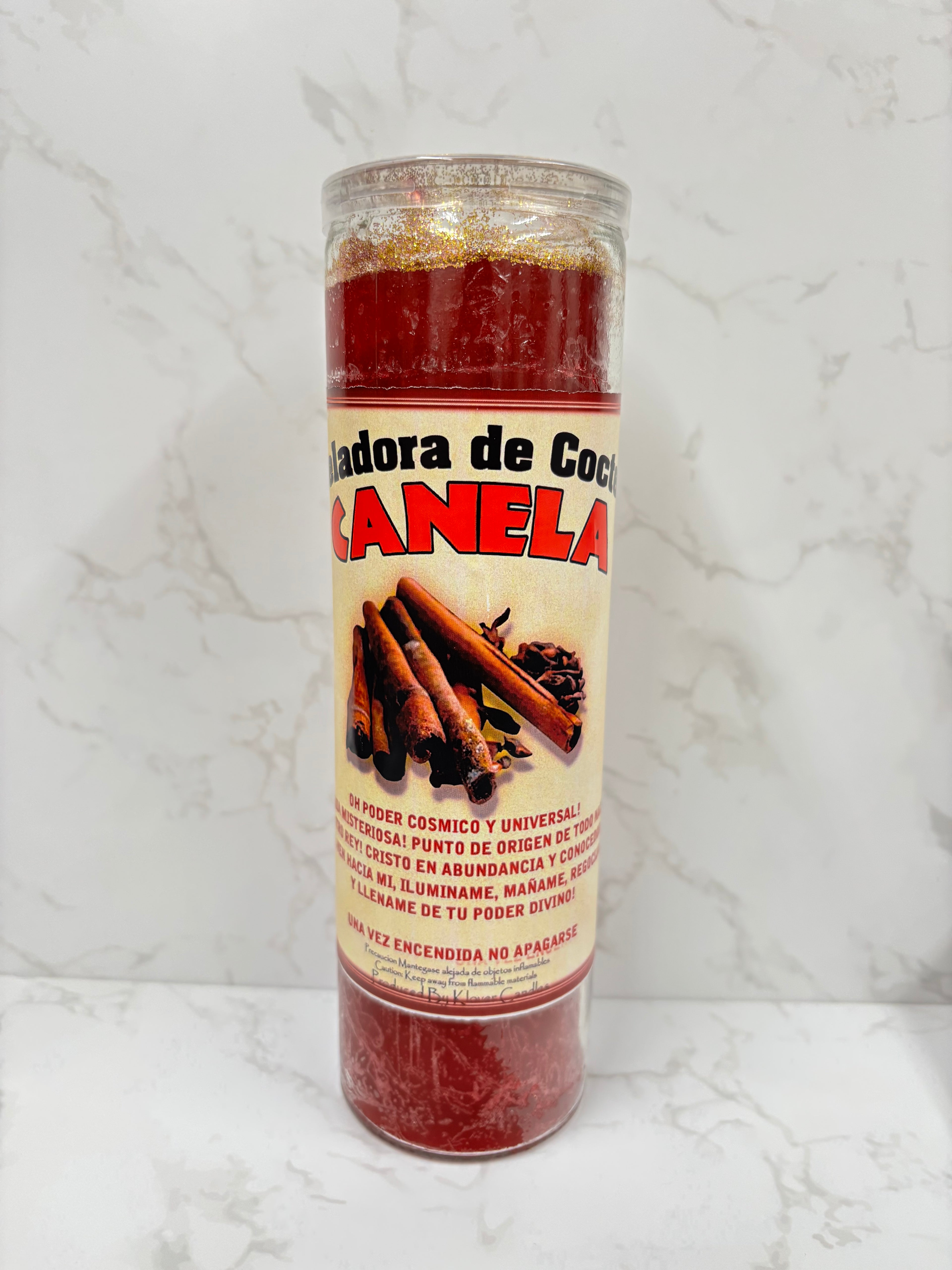 Canela Vela Preparada (Cinnamon) Prepared Candle