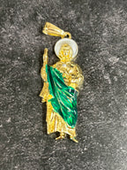 ✨3” Gold-Plated San Judas Pendant✨