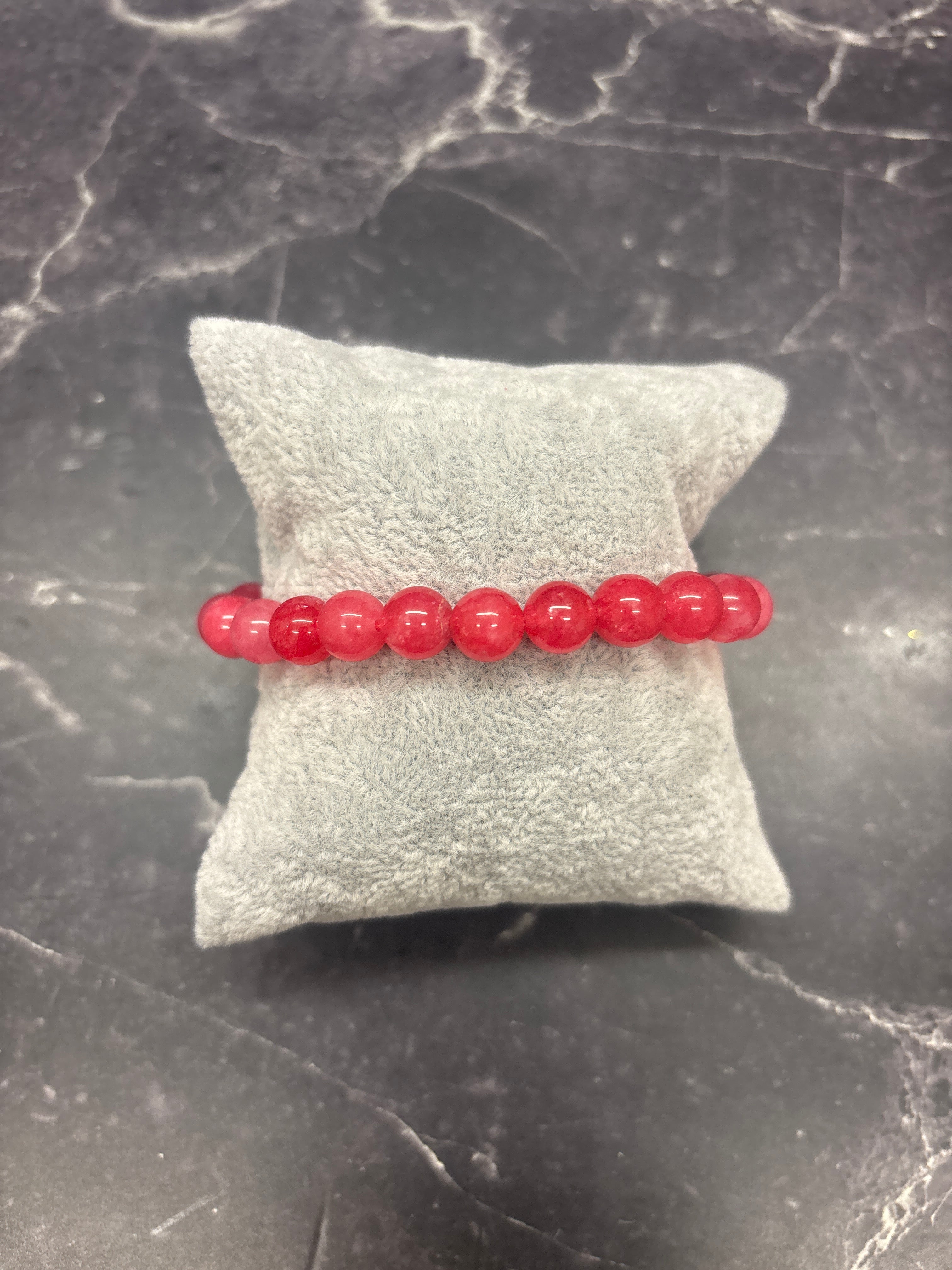 Polished Gemstone Bead Bracelet Collection