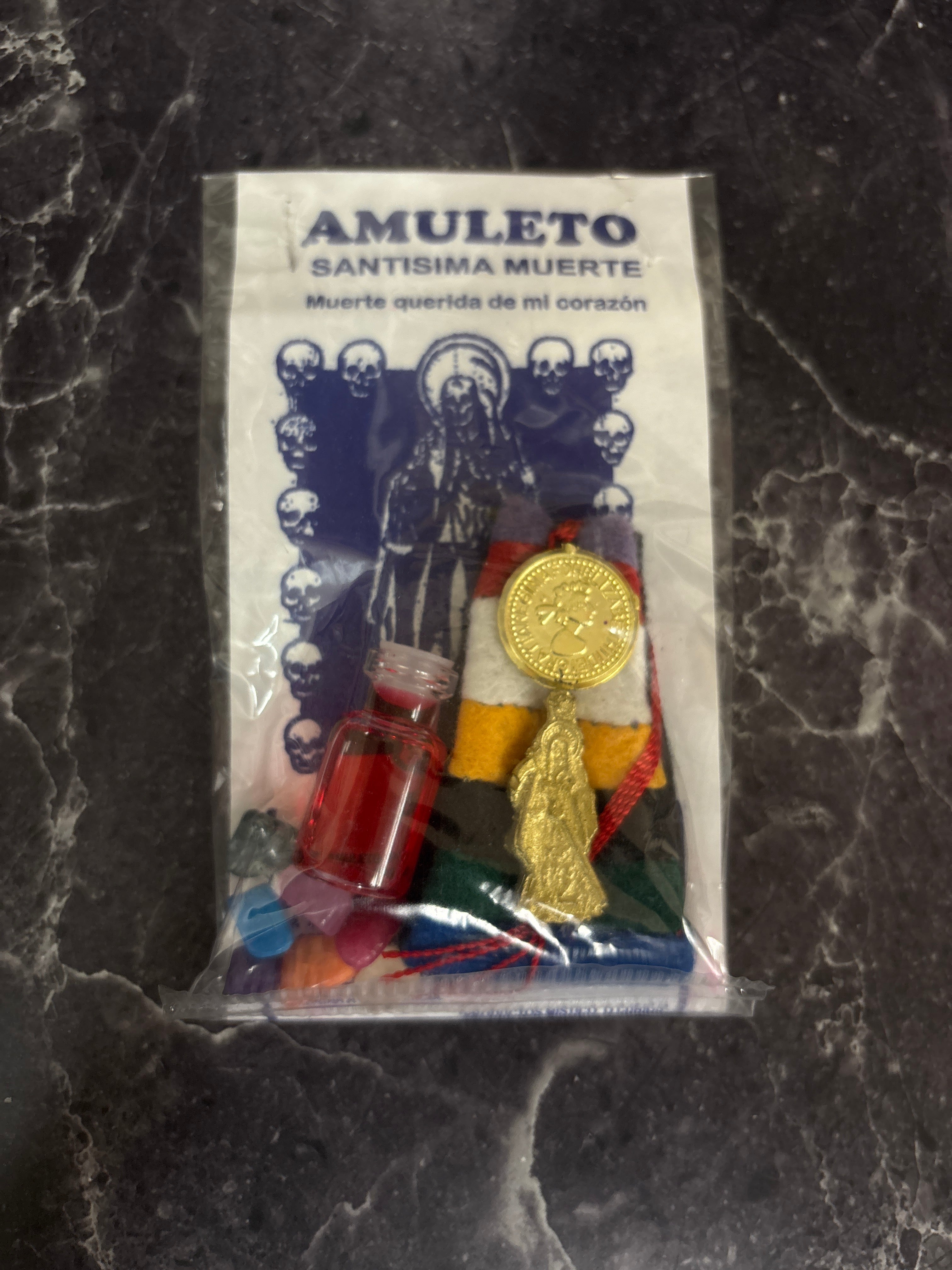 Santa Muerte Protection Amulet Set — Spiritual Defense, Luck & Devotion