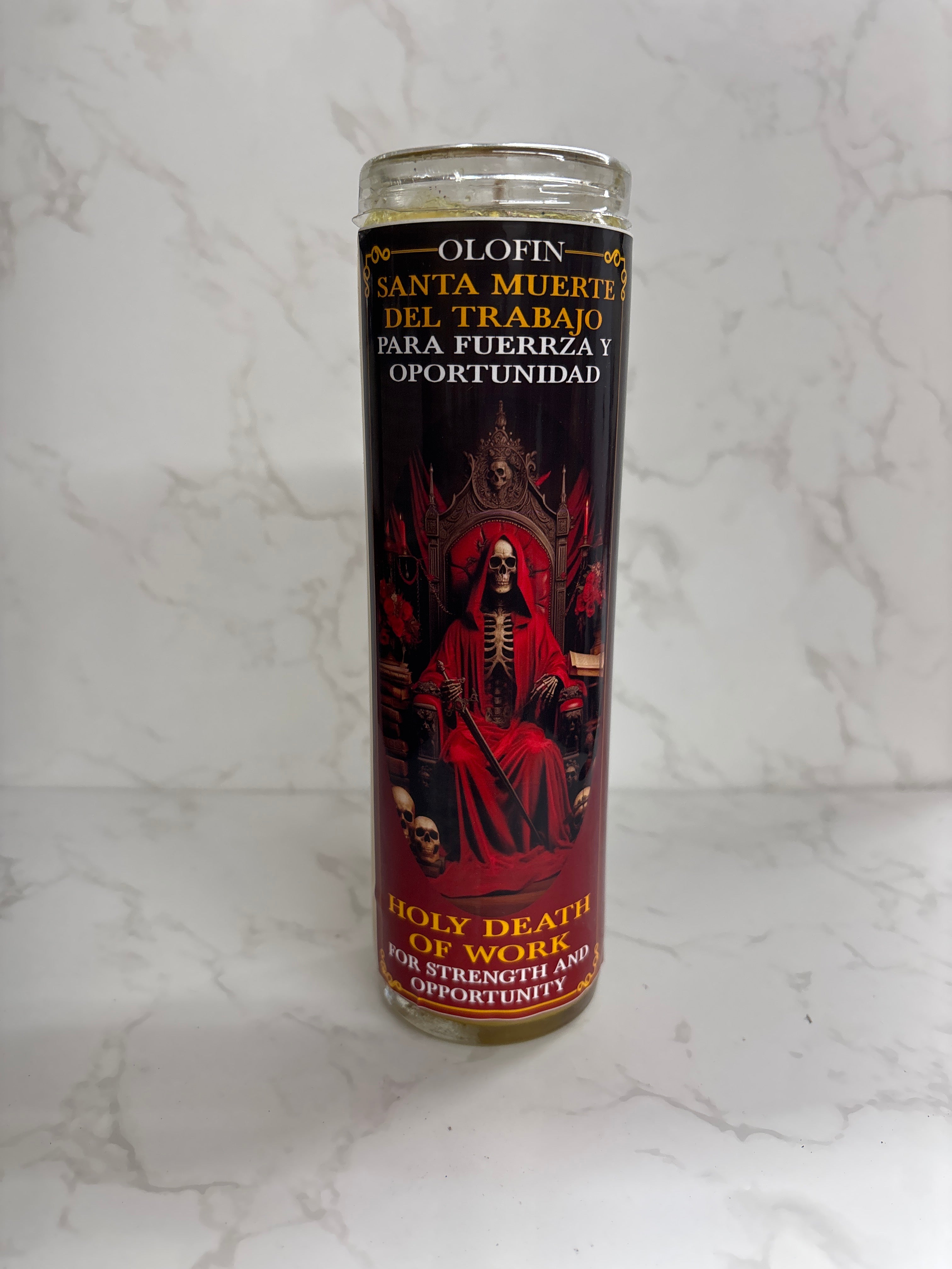 Santa Muerte del Trabajo para Fuerrza y Oportunidad