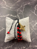 Reversible Witches Knot Gold Charm Protection Bracelet