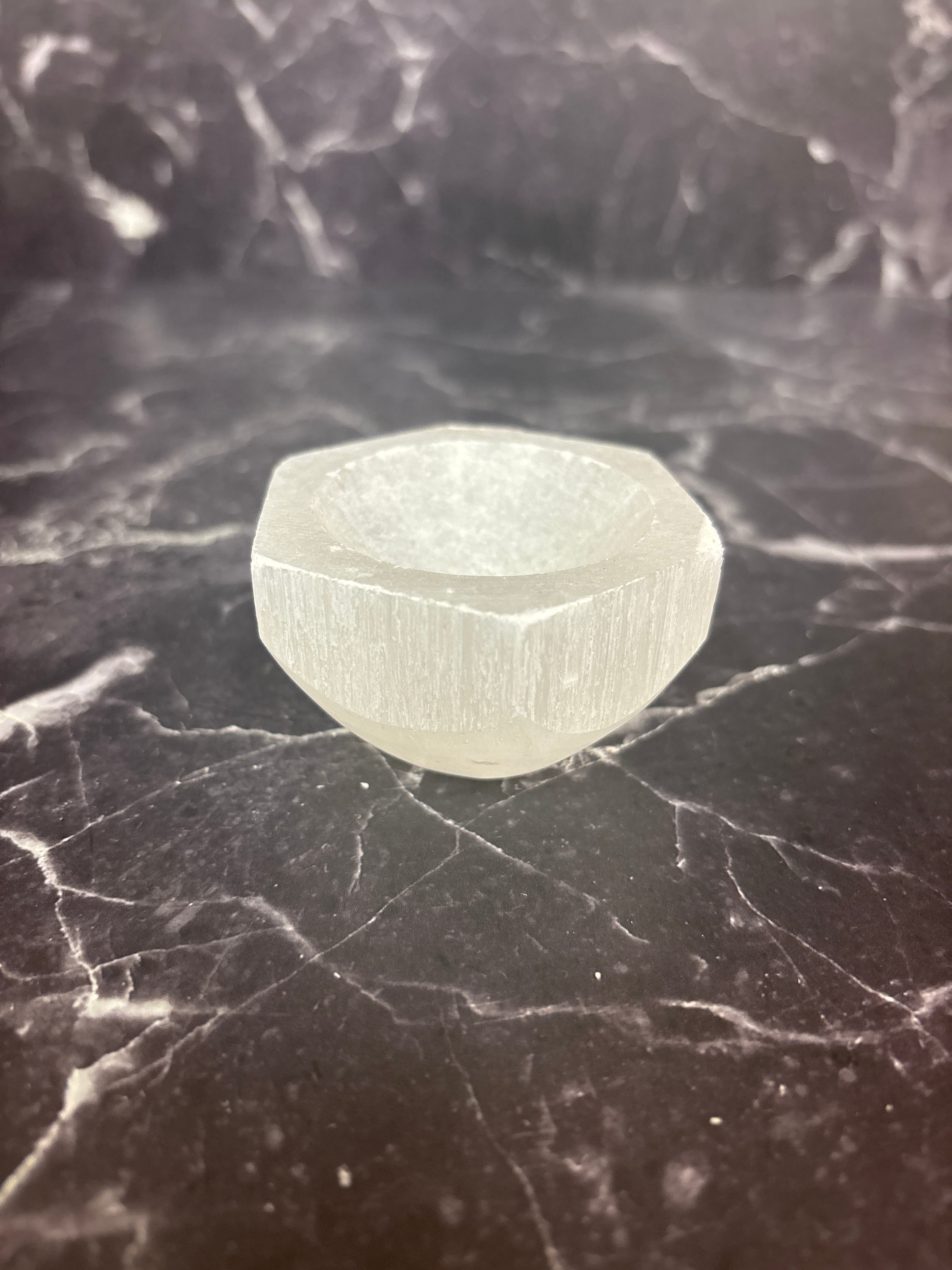Selenite Hexagon Charging Bowl