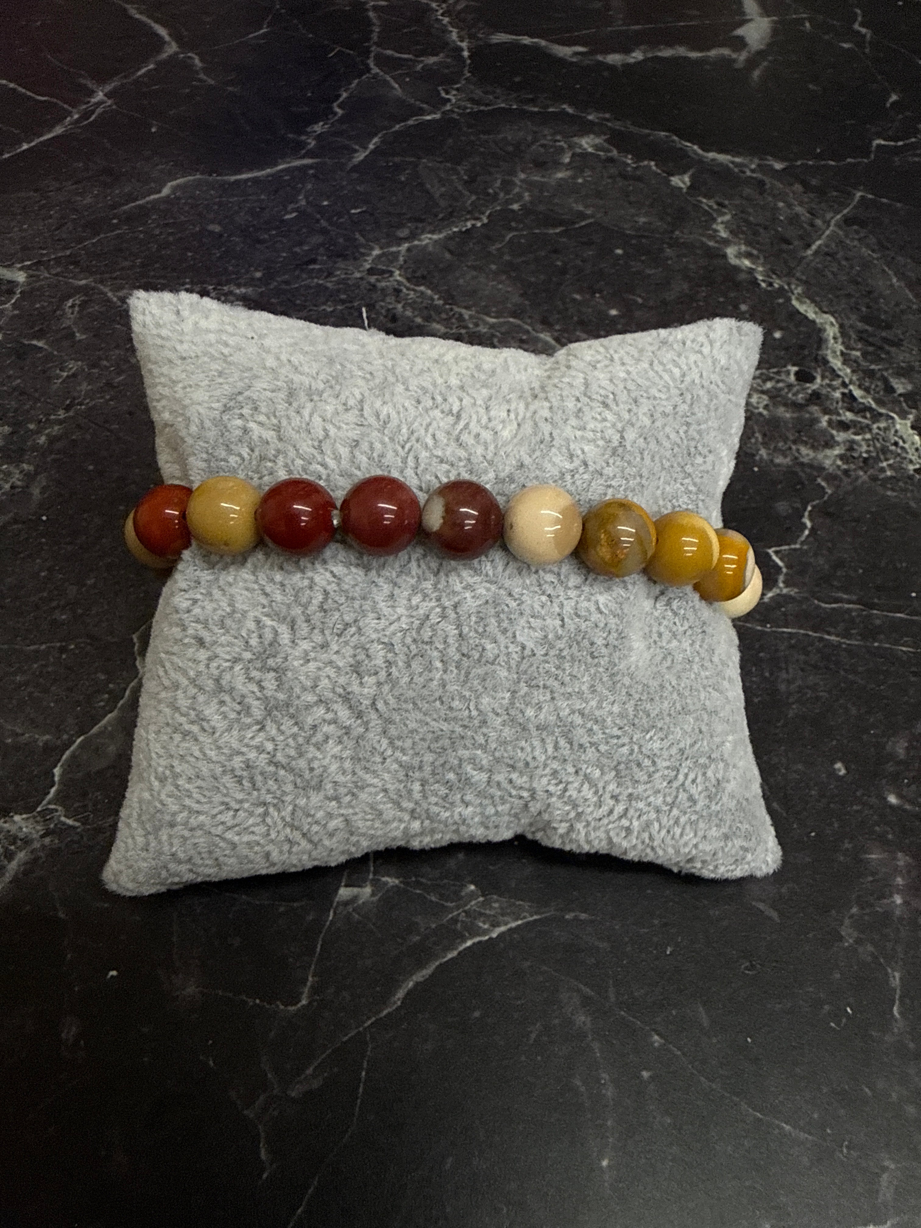 Polished Gemstone Bead Bracelet Collection