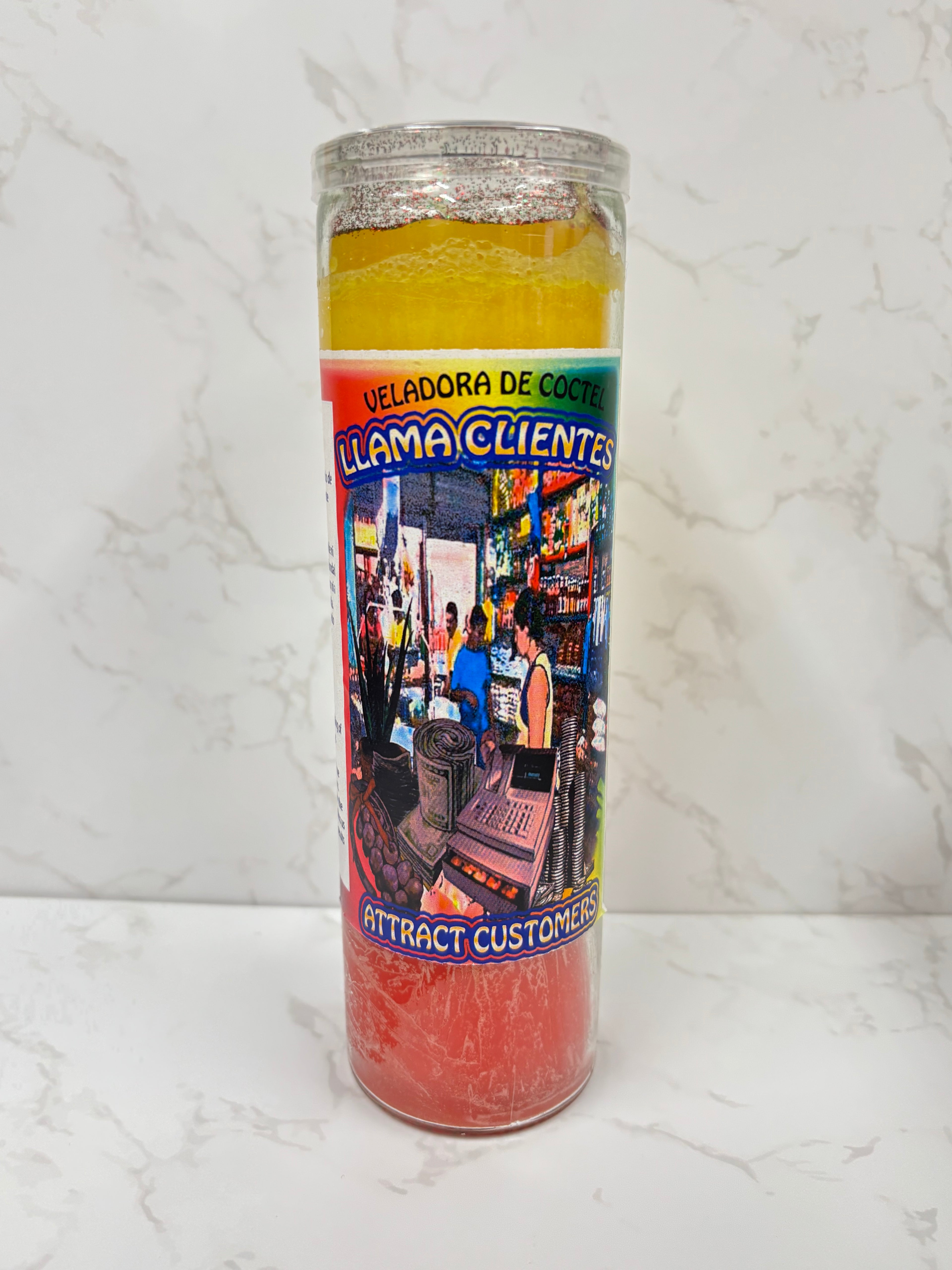 Llama Clientes 3-Color Cocktail Candle – Attract Customers