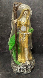 Santa Muerte Statue with/ Dragon