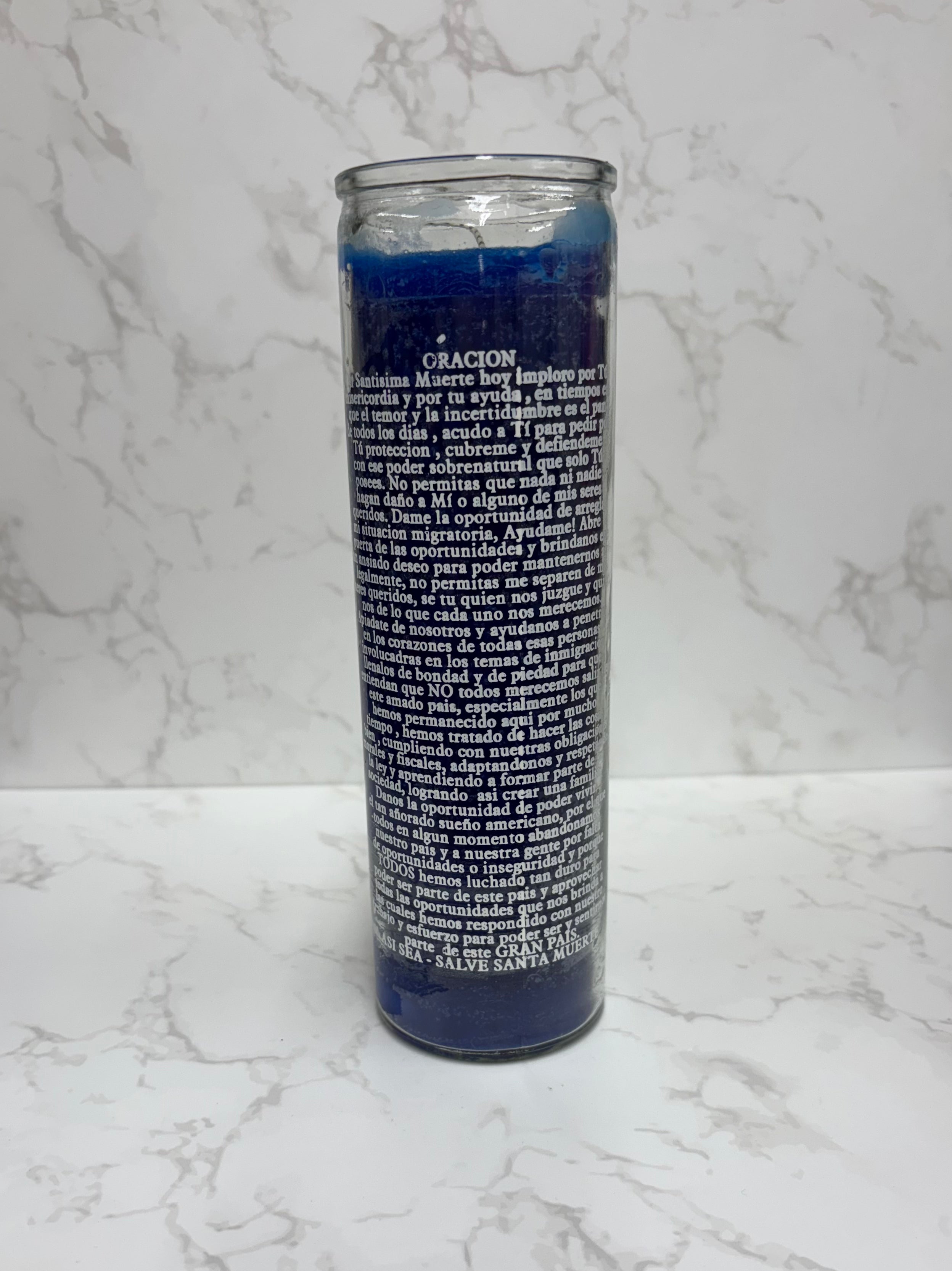 Vela Santa Muerte Immigracion/Holy Death Immigration Candle