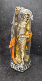 Santa Muerte Statue with/ Dragon