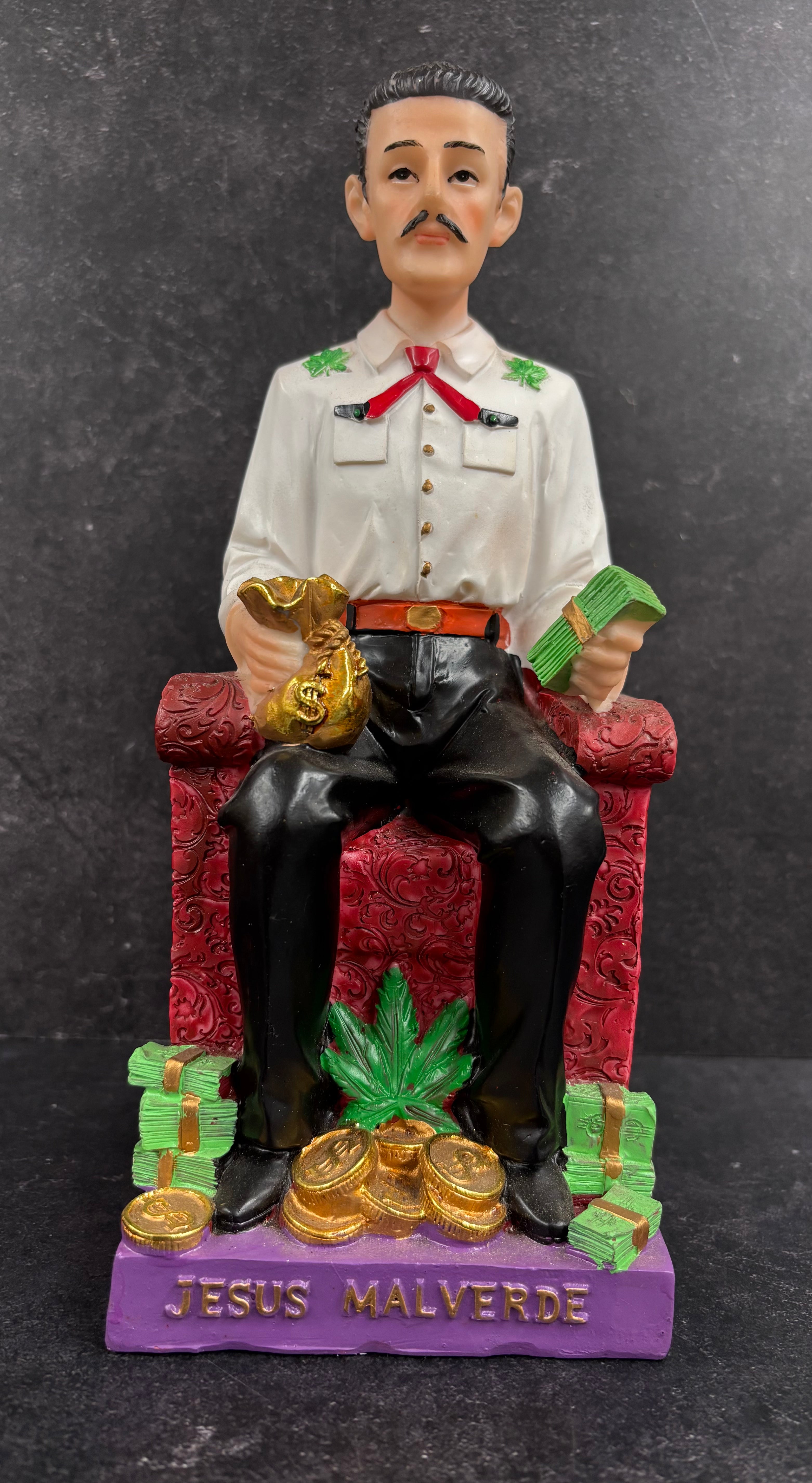 10” Jesus Malverde - Trono de la Fortuna