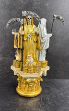 8" - 3 Color Santa Muerte Money Statue Statues