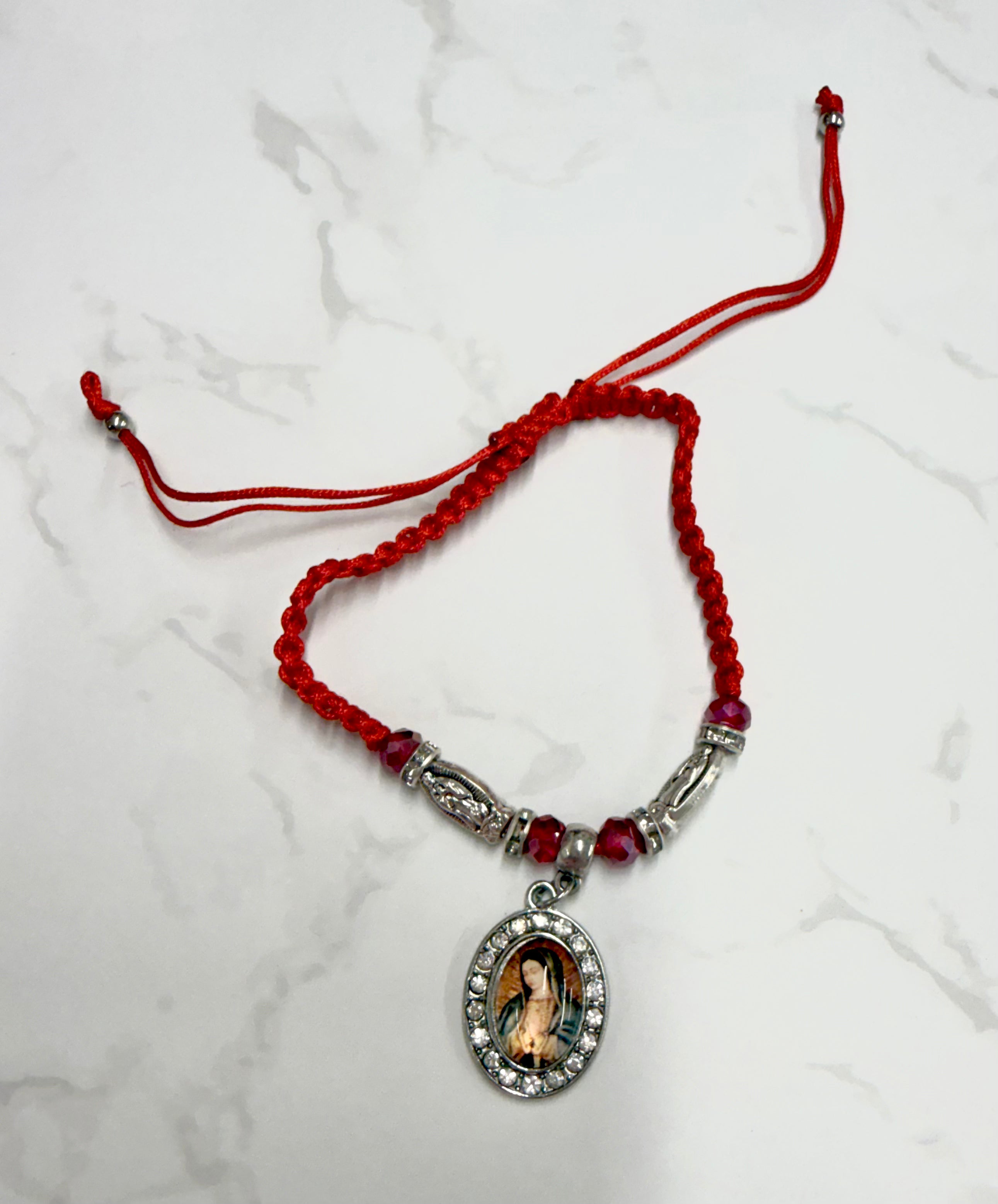 Virgin Of Guadalupe Red String Protection Bracelet
