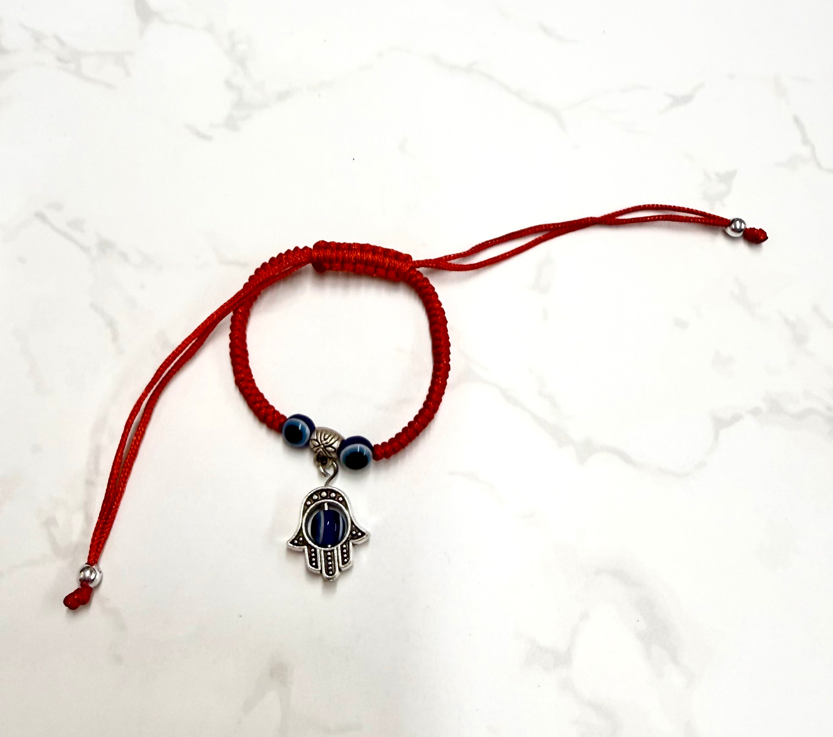 Red Hamsa Fatima Hand Red Thread Protection Bracelet