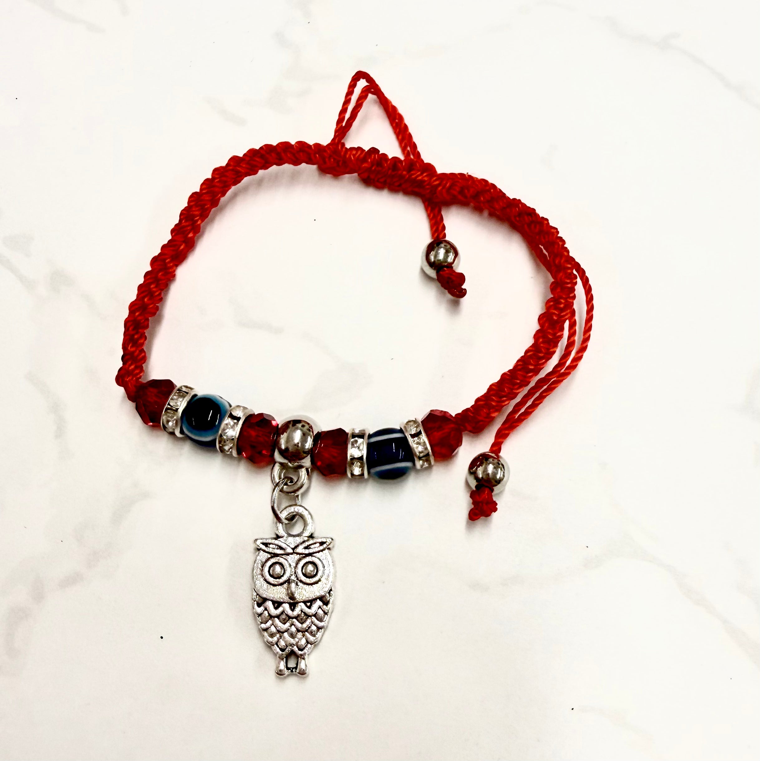 Red Owl Wisdom Bracelet ￼
