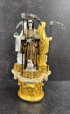8" - 3 Color Santa Muerte Money Statue Statues