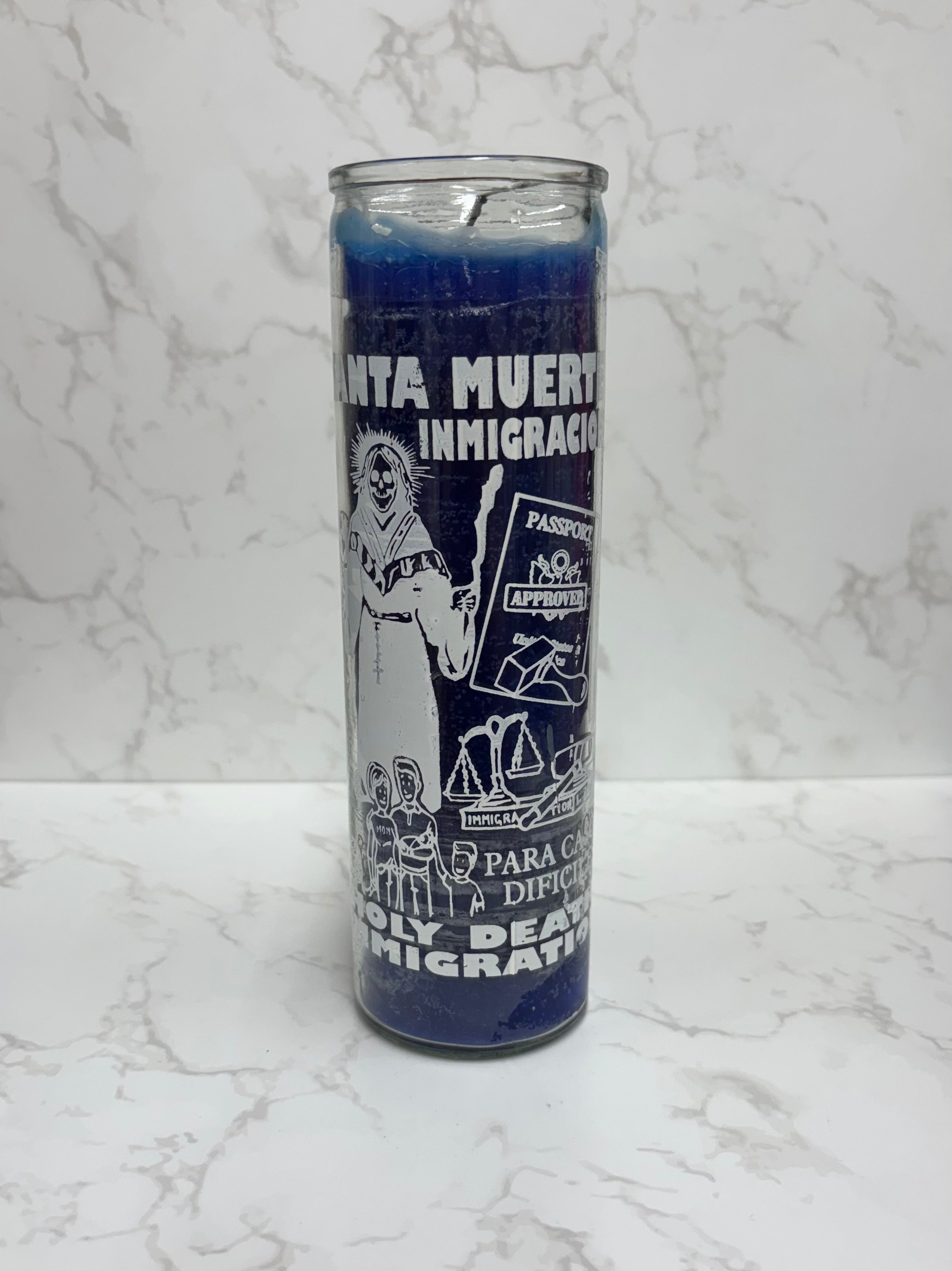 Vela Santa Muerte Immigracion/Holy Death Immigration Candle