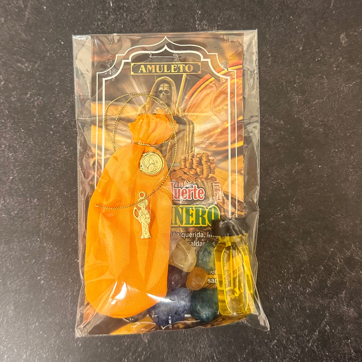 Amuleto Santa Muerte Ven Dinero
