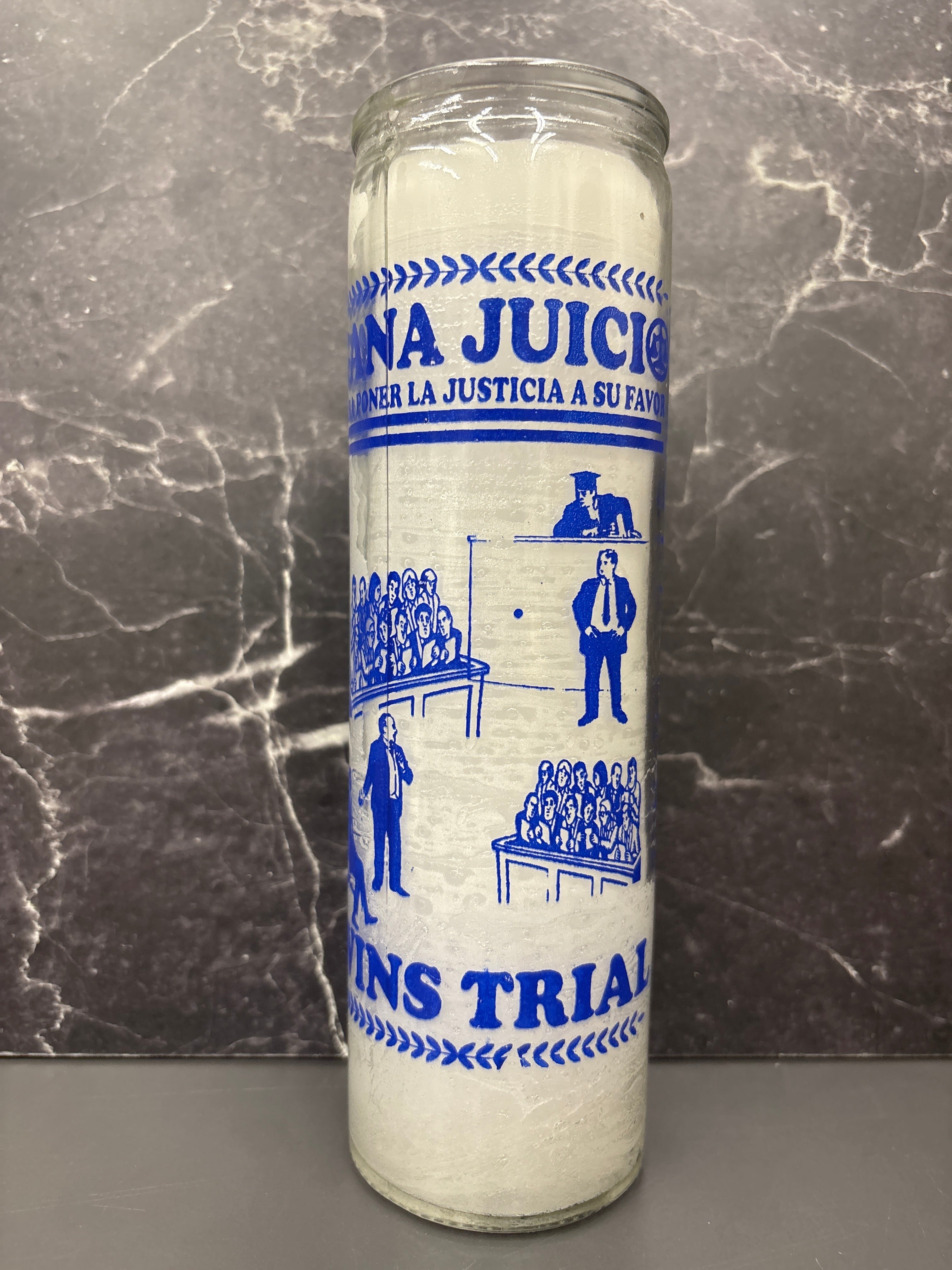 🕯️ Court Case Candle – Gana Juicio / Wins Trial (Prepared or Unprepared)