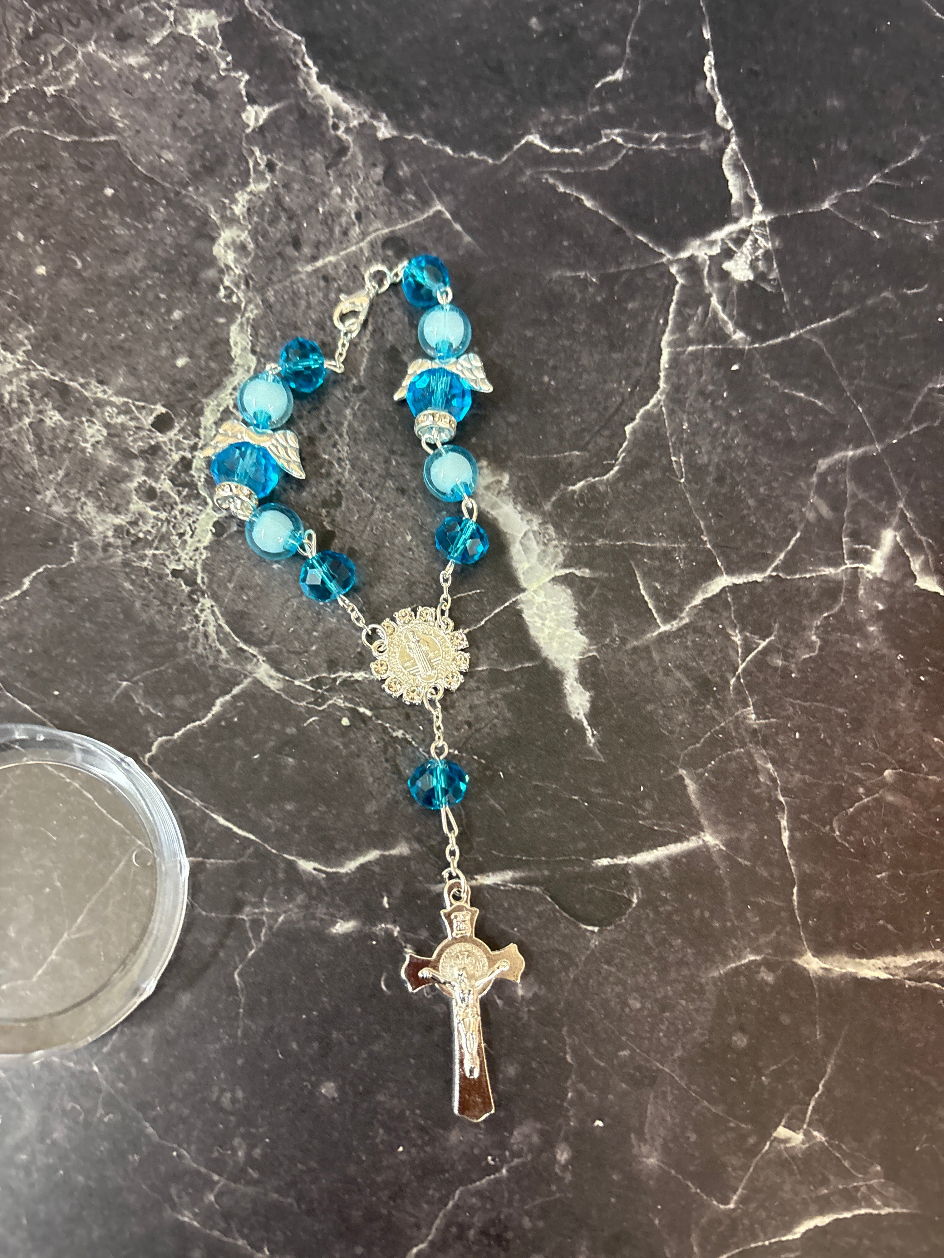 Our Lady And Divine Crystal Rosary Bracelets