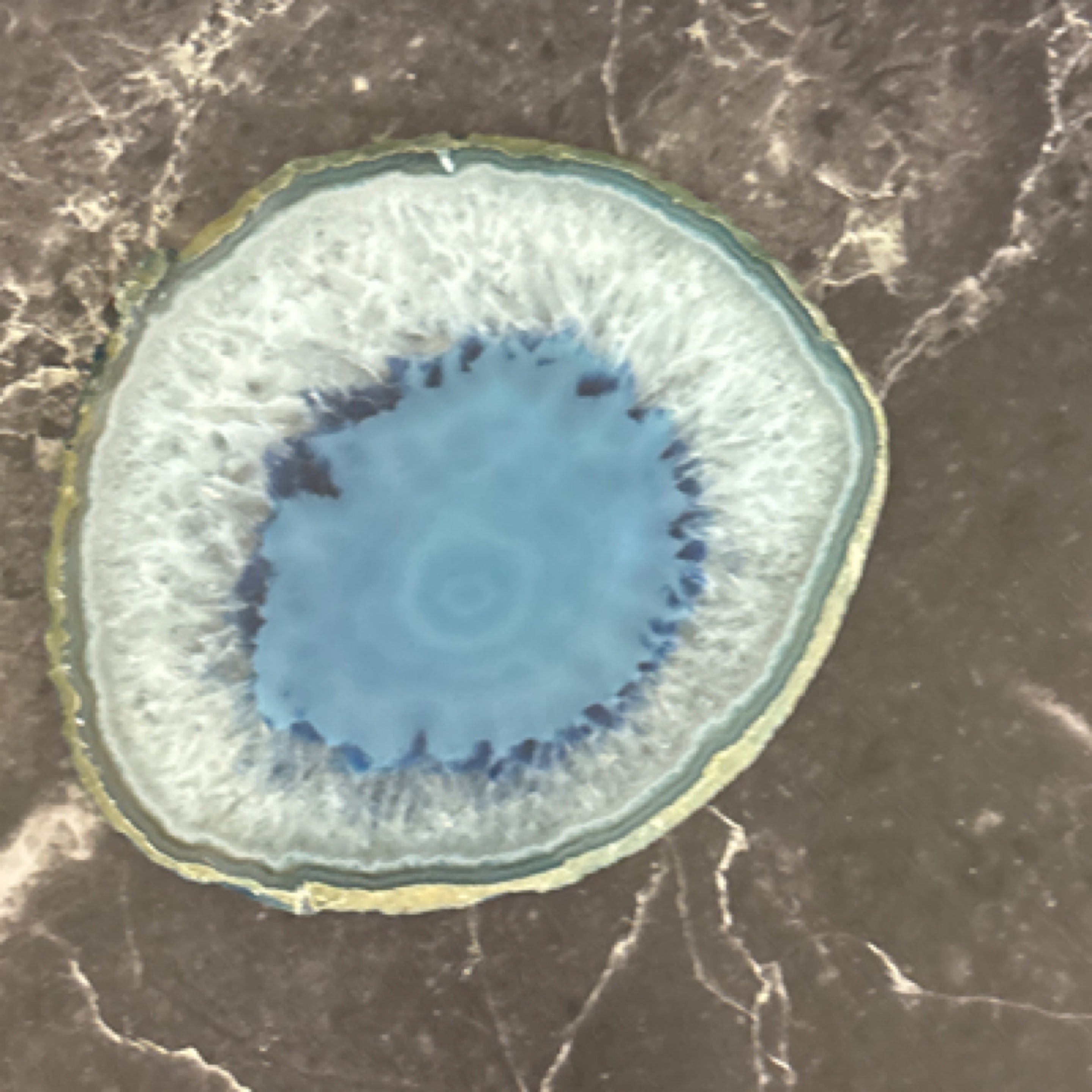Blue Agate Coaster a set of 4