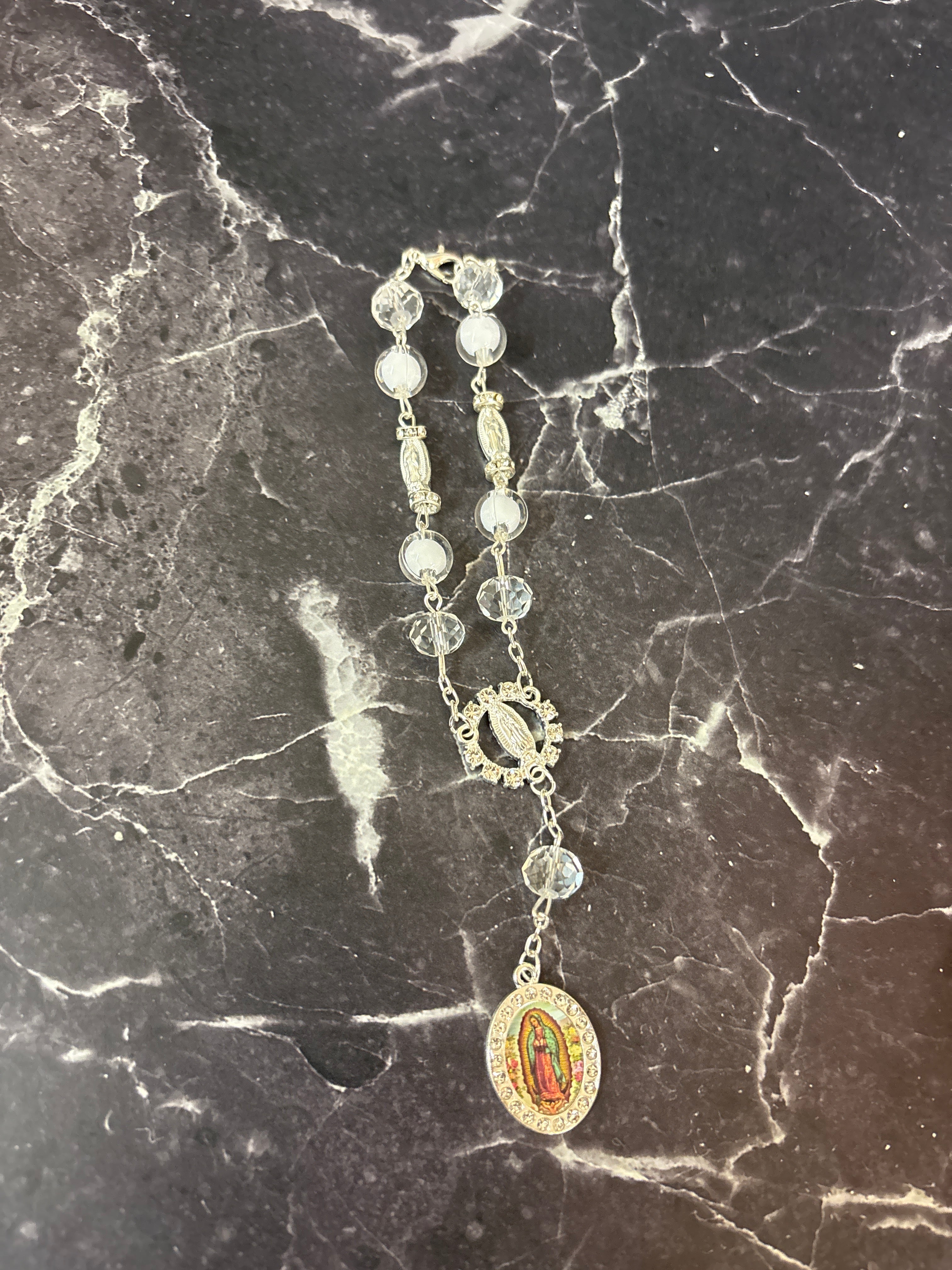 Our Lady And Divine Crystal Rosary Bracelets