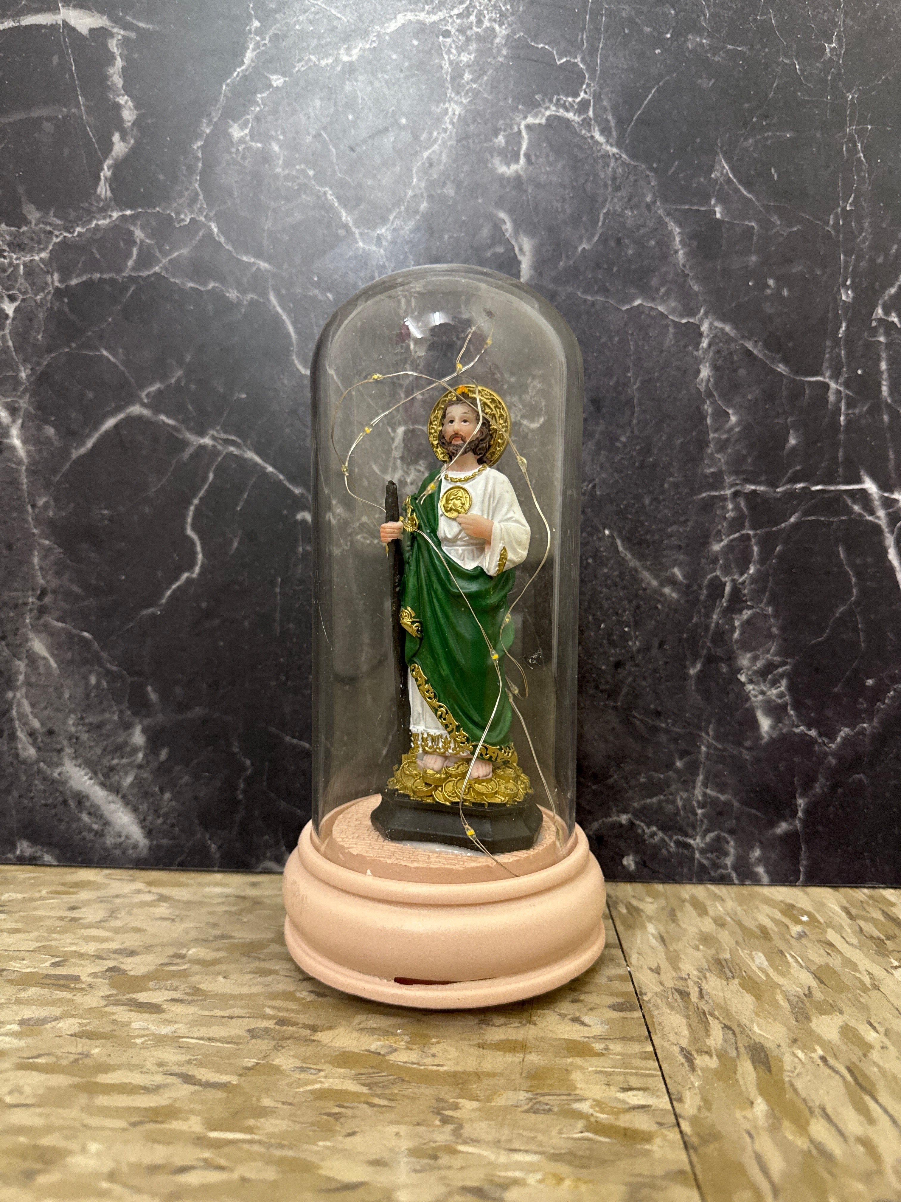 8” Saint Jude Thaddeus LED Dome Statue – Patron Saint of Hope & Impossible Causes
