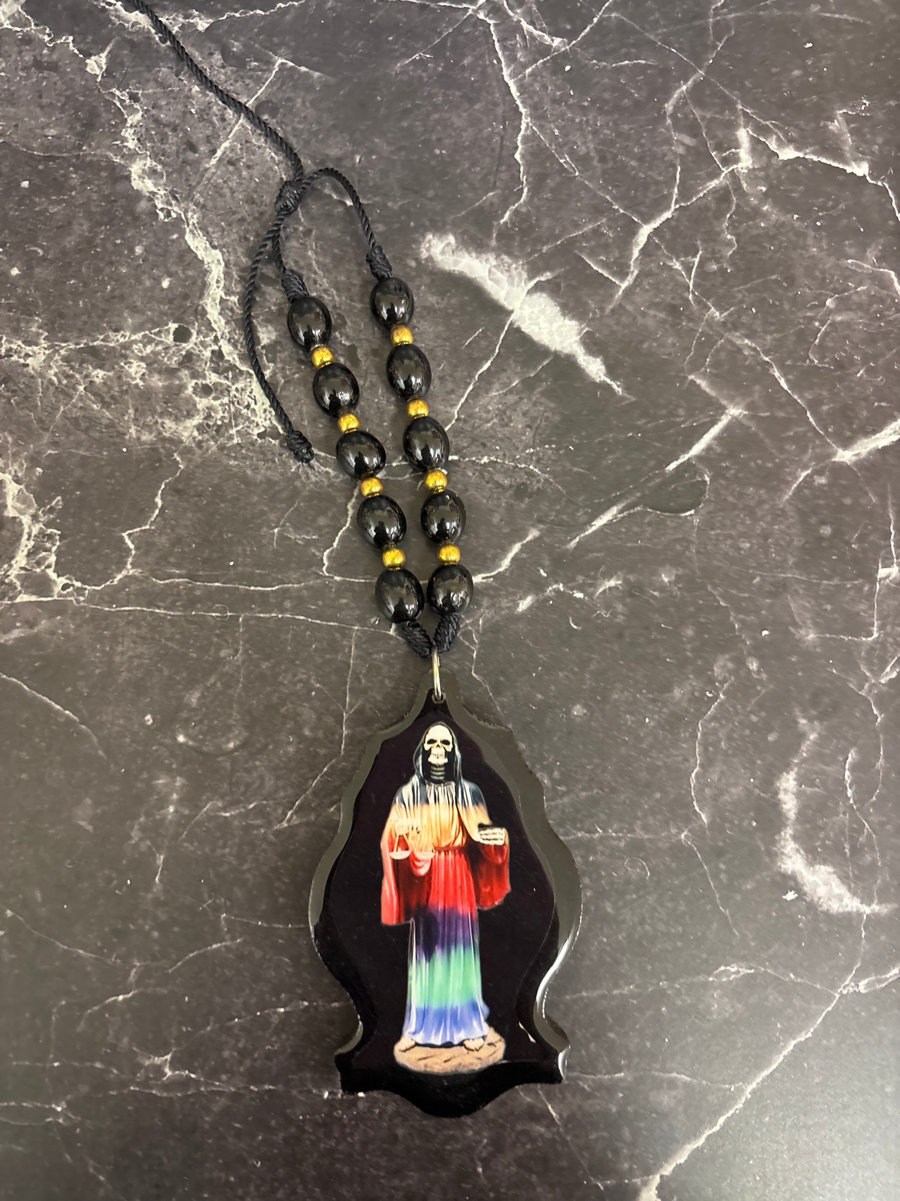 Santa Muerte Hanging Amulet