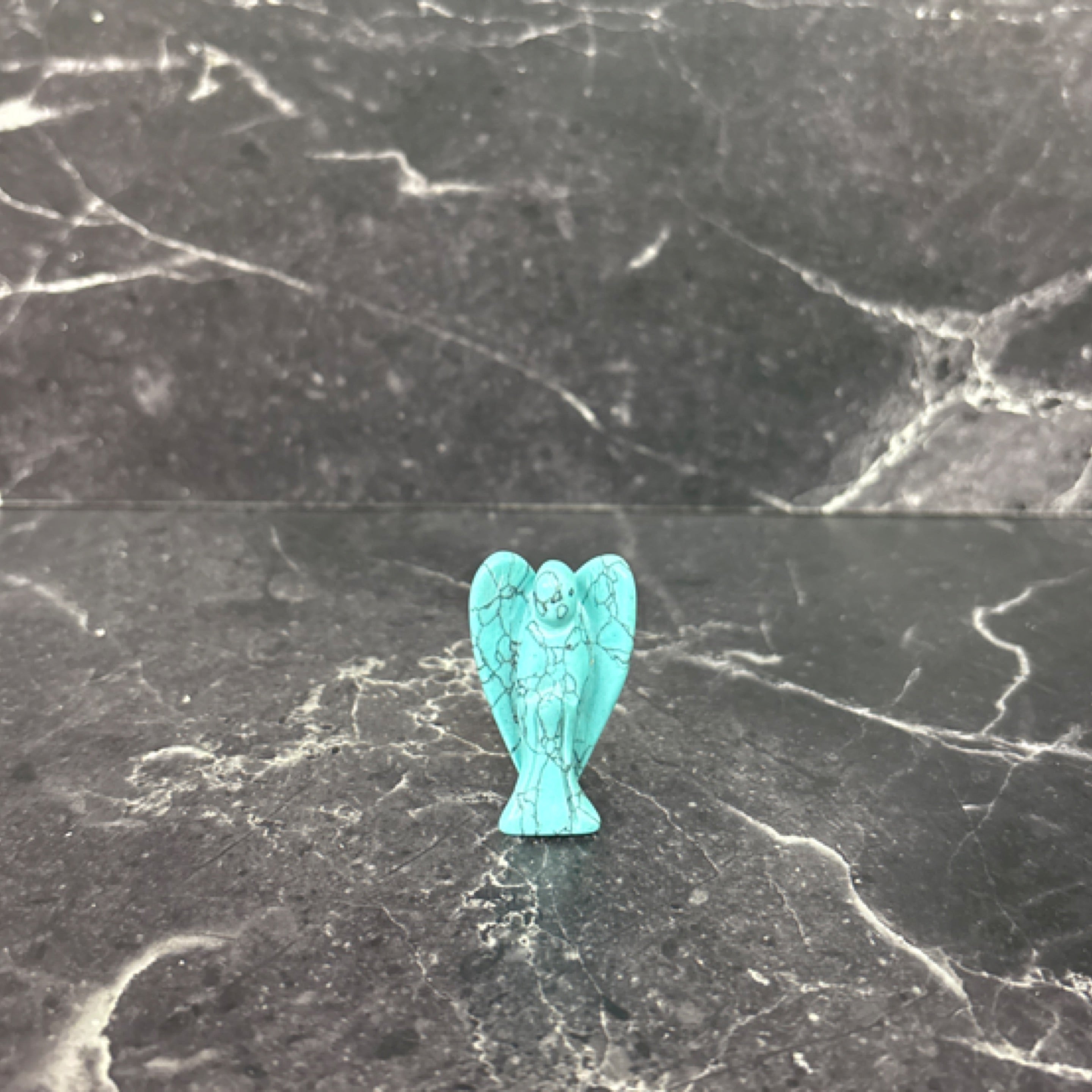 Blue Howlite Angel Carving – Peace, Calm & Protection