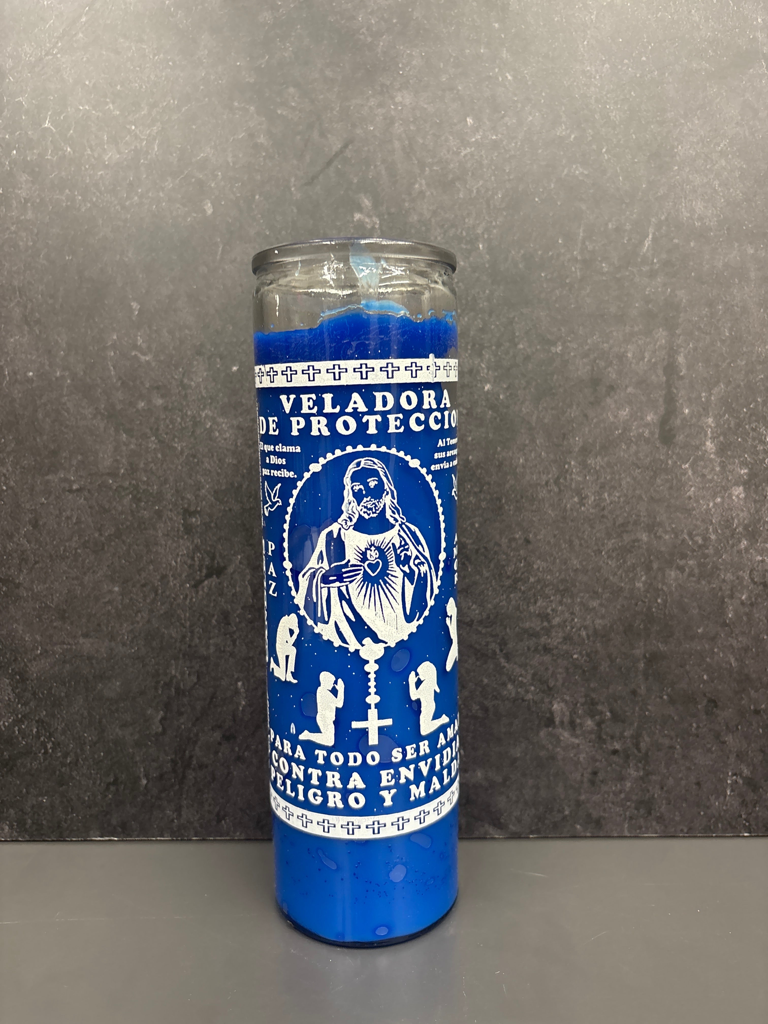 🕯️ Veladora de Protección – Protection Candle (Prepared or Unprepared)