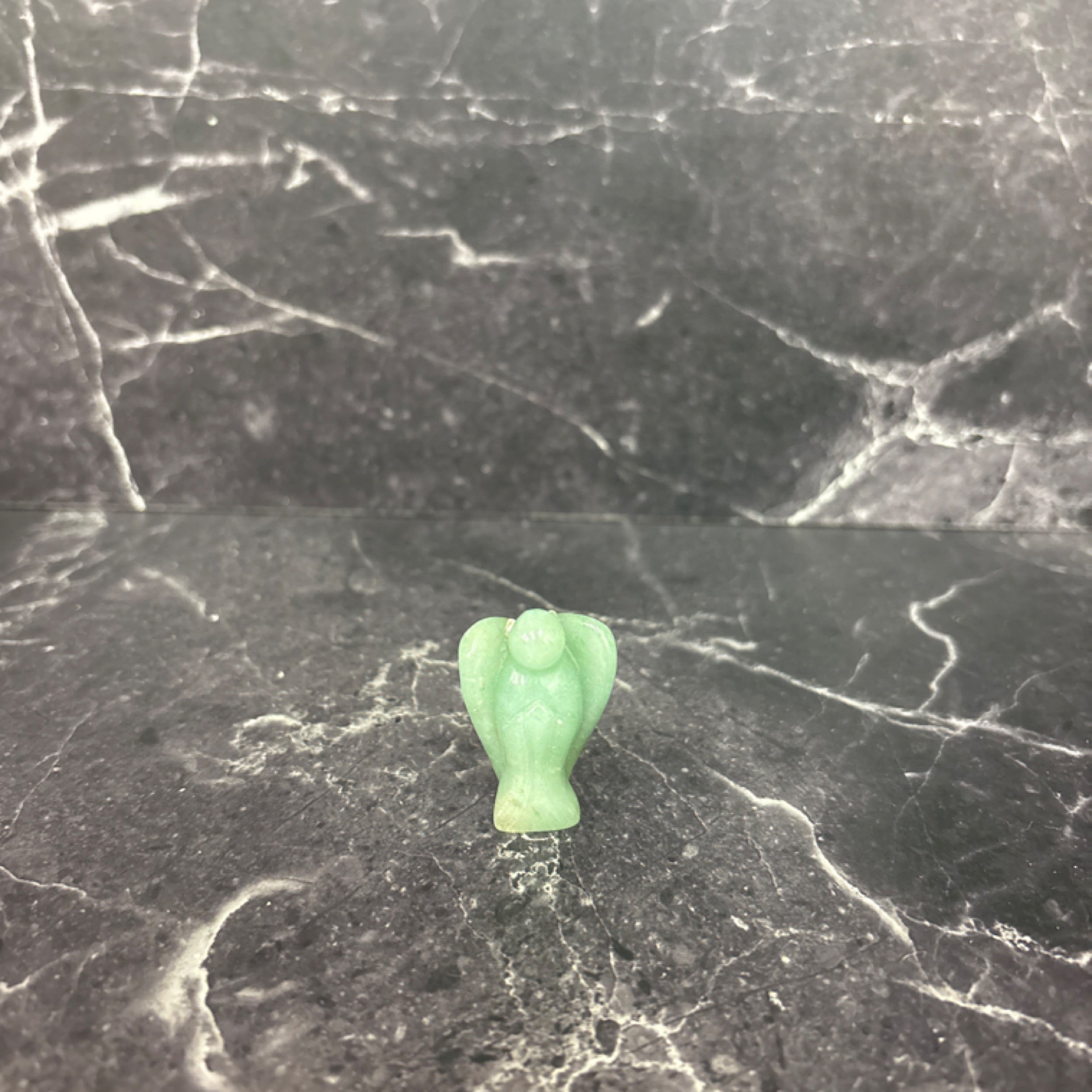 👼 Green Aventurine Angel Figurine – Luck, Healing & Protection Energy 💚✨