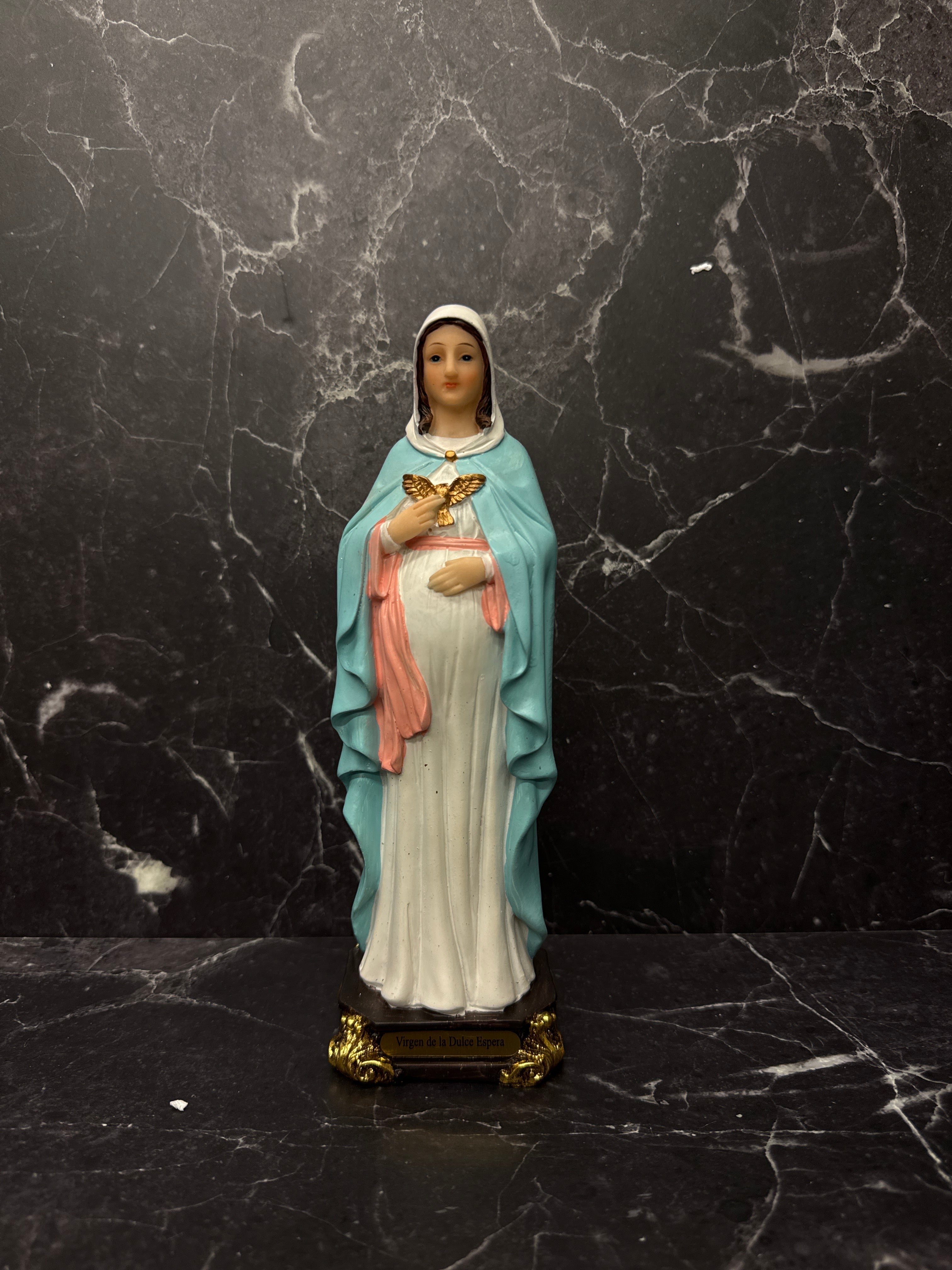 Virgen de la Dulce Espera Statues – Large & Small 8.5” & 13”