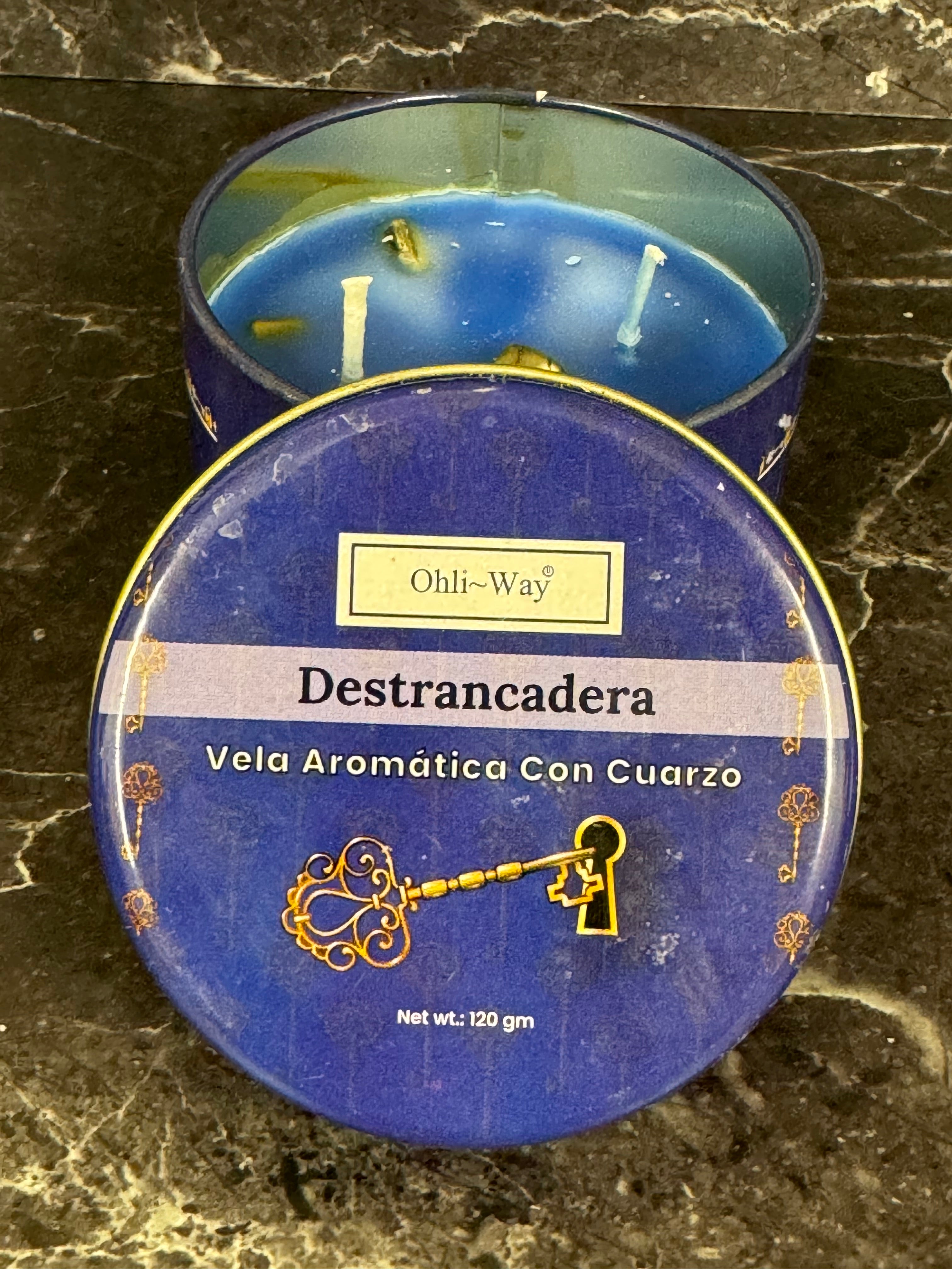 Ohi-Way Candle Destrancadera Vela Aromatica Con Cuarzo