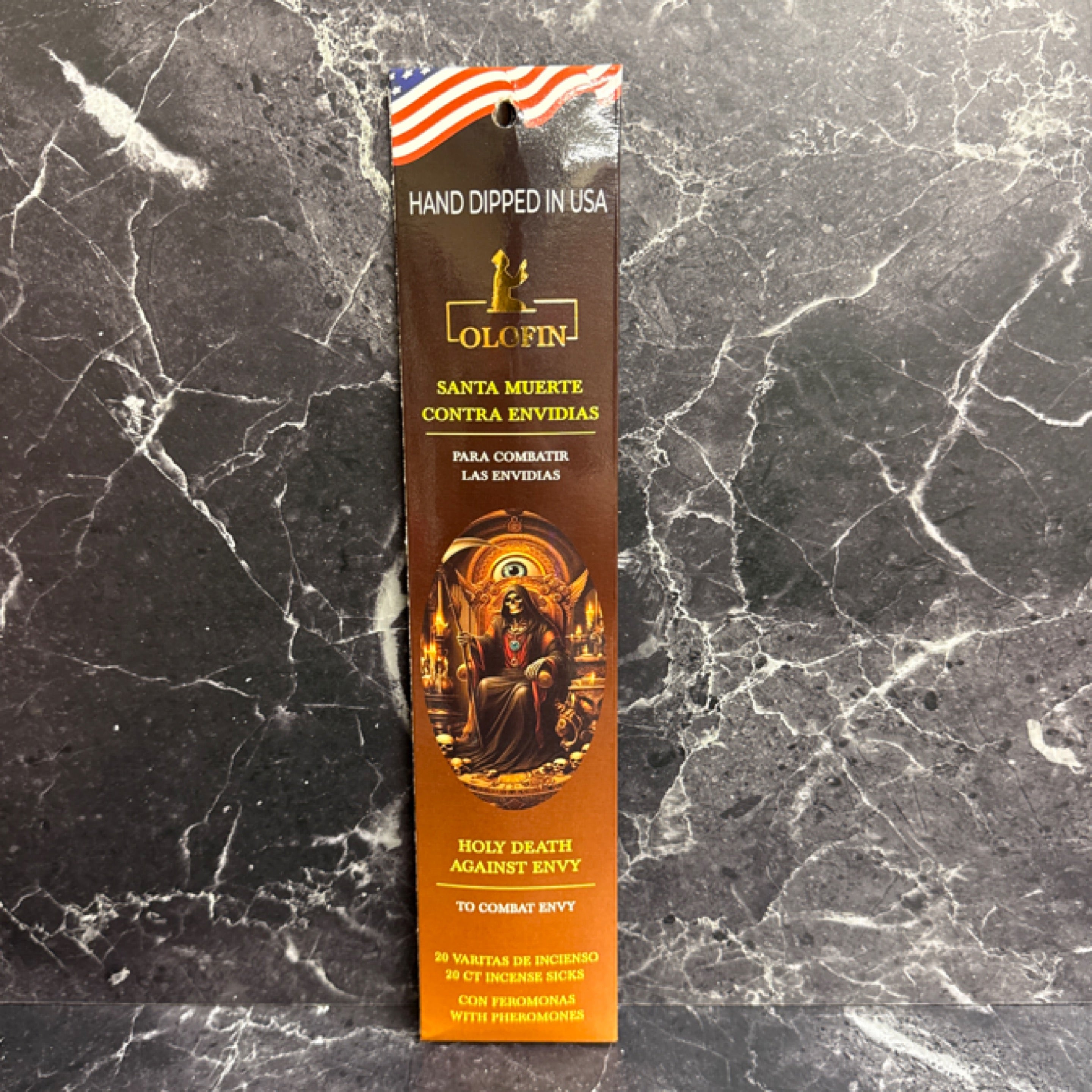 Santa Muerte “Against Envy” Incense – Olofin (20 Sticks)