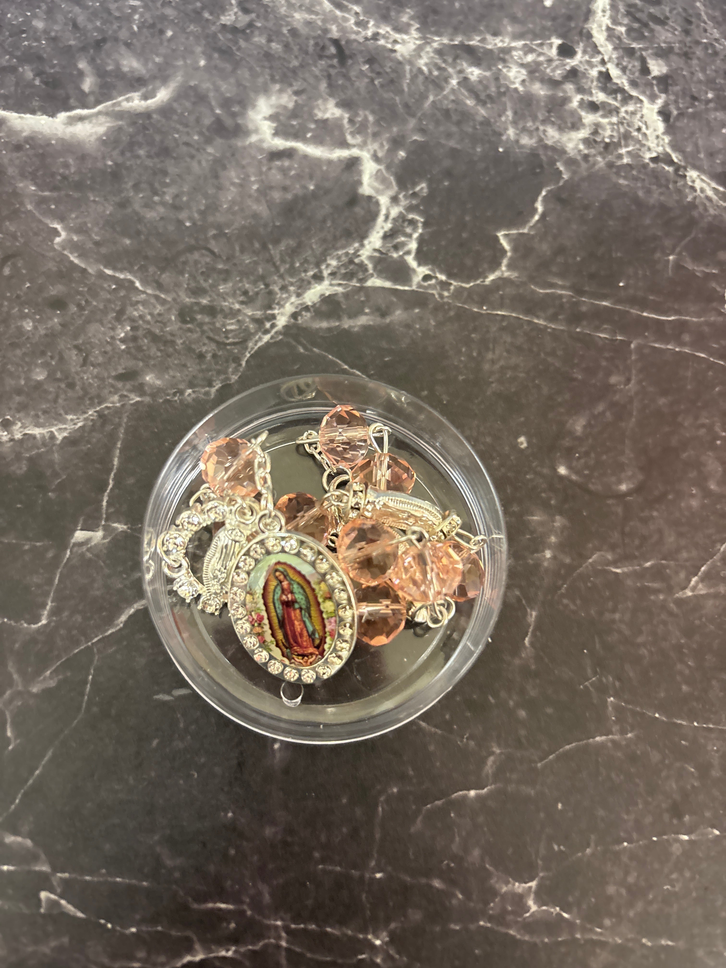 Our Lady And Divine Crystal Rosary Bracelets