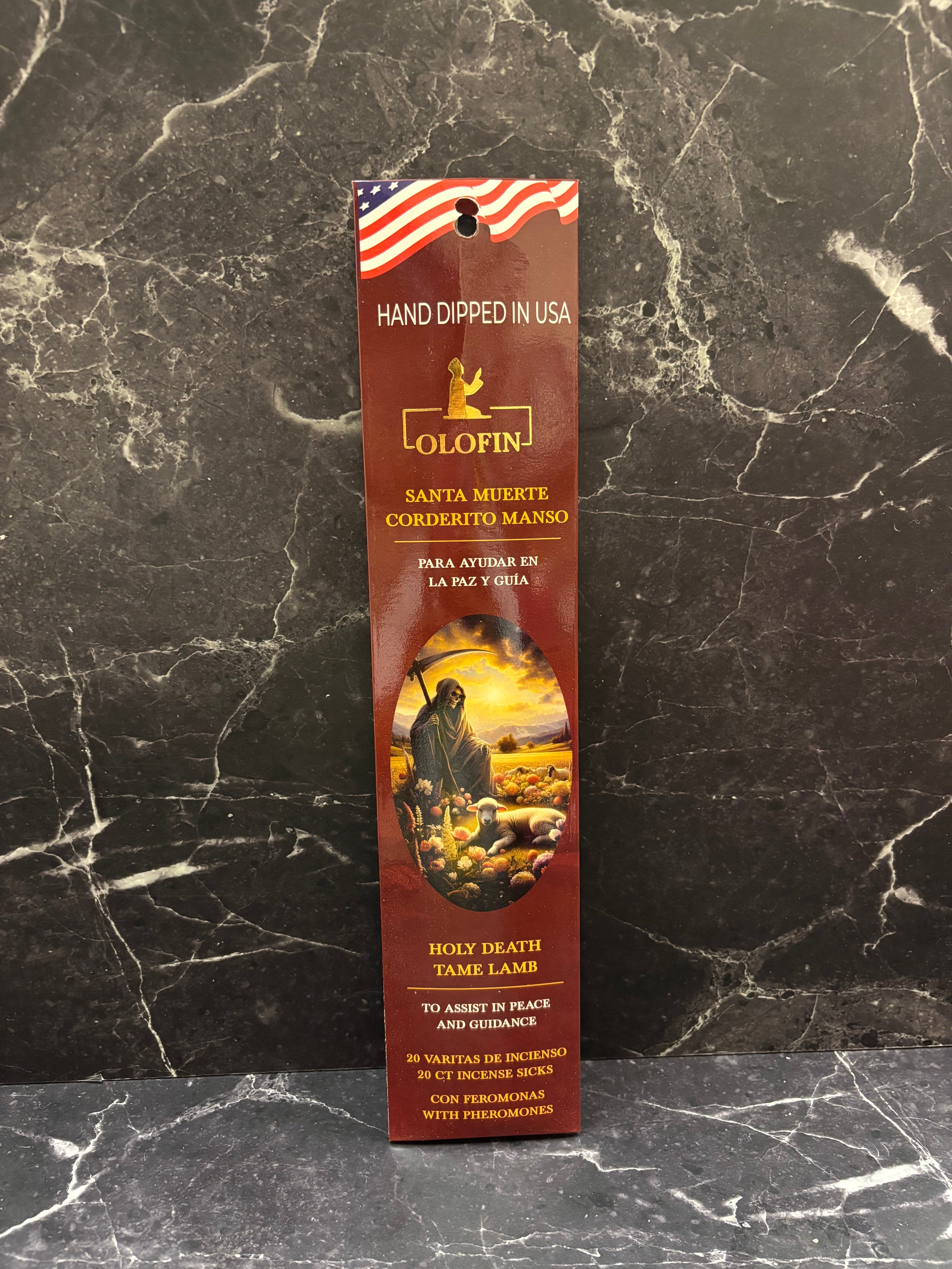 Olofin Santa Muerte Corderito Manso Incense Sticks